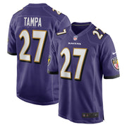 T.J. Tampa Baltimore Ravens Nike Team Game Jersey -  Purple