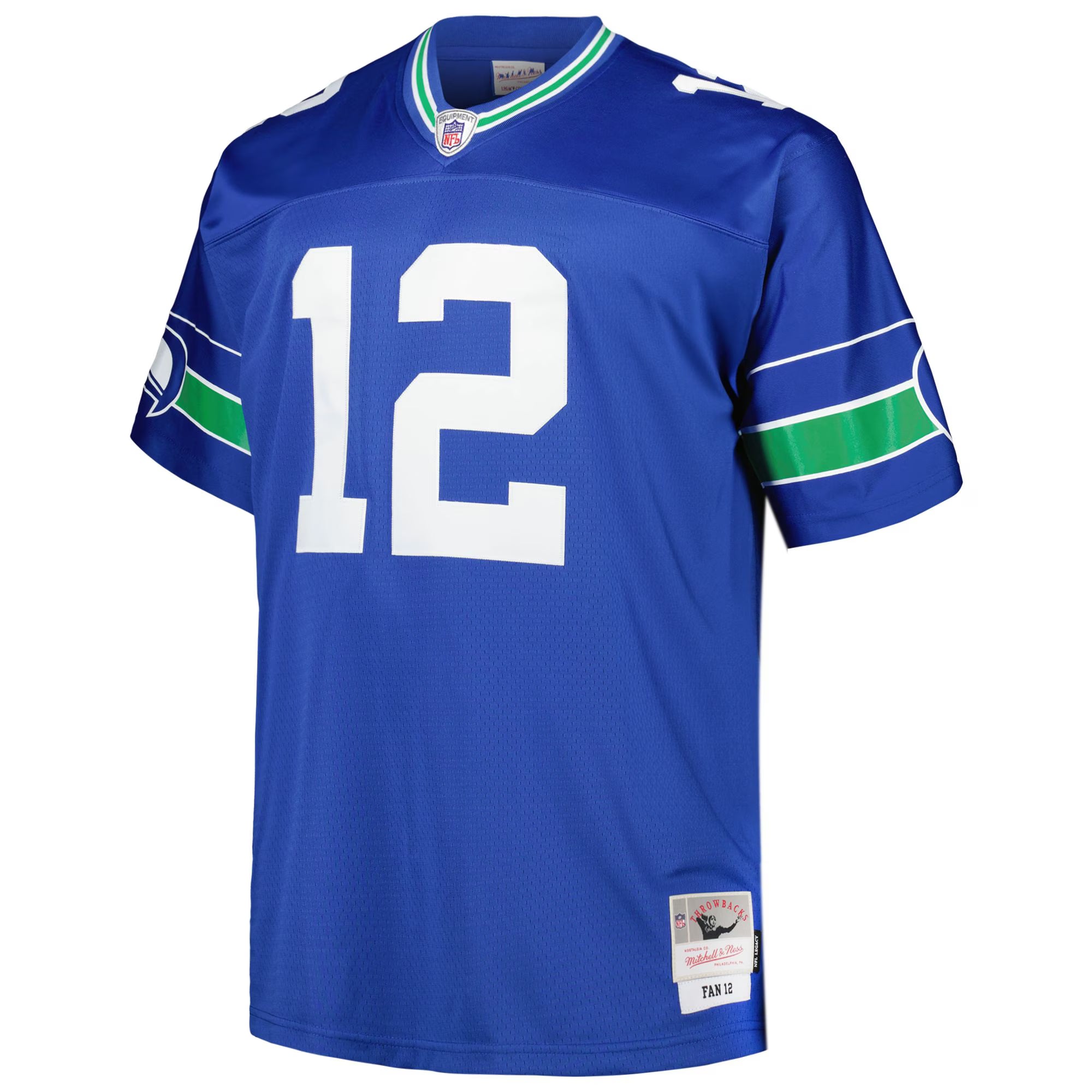 12s Seattle Seahawks Mitchell &amp; Ness Big &amp; Tall  Legacy Retired Player Jersey - Royal