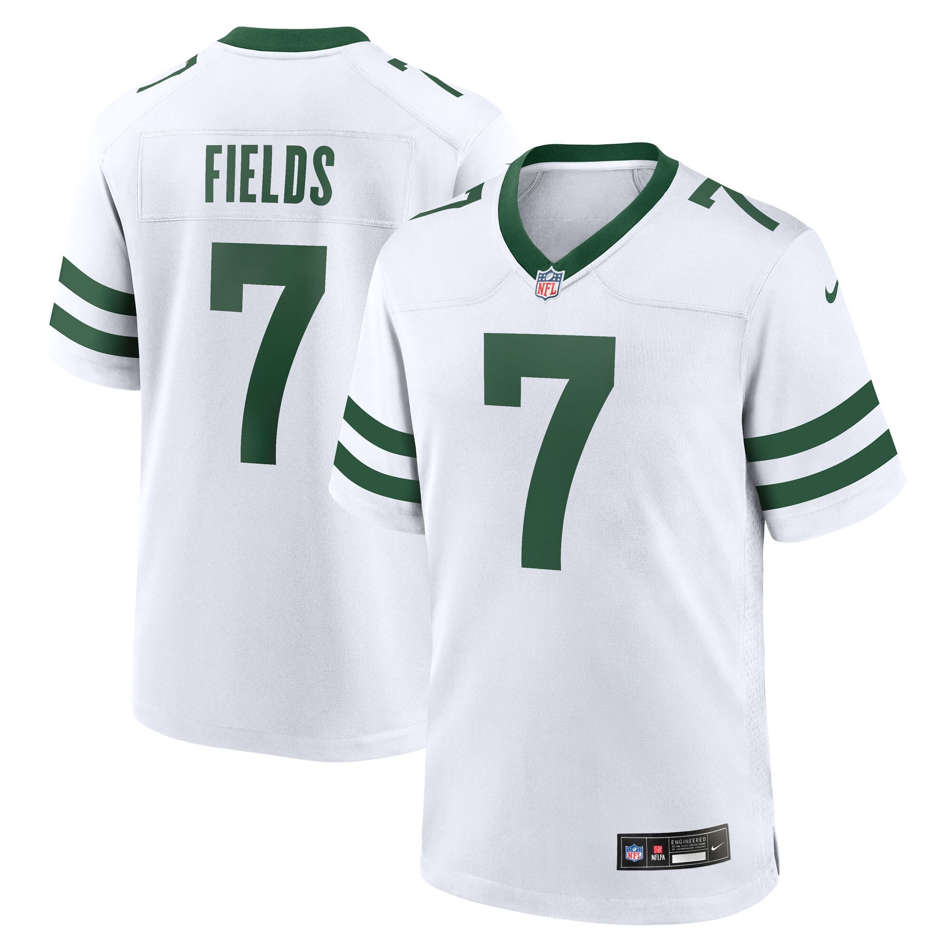 Justin Fields New York Jets Nike Game Jersey - Legacy White
