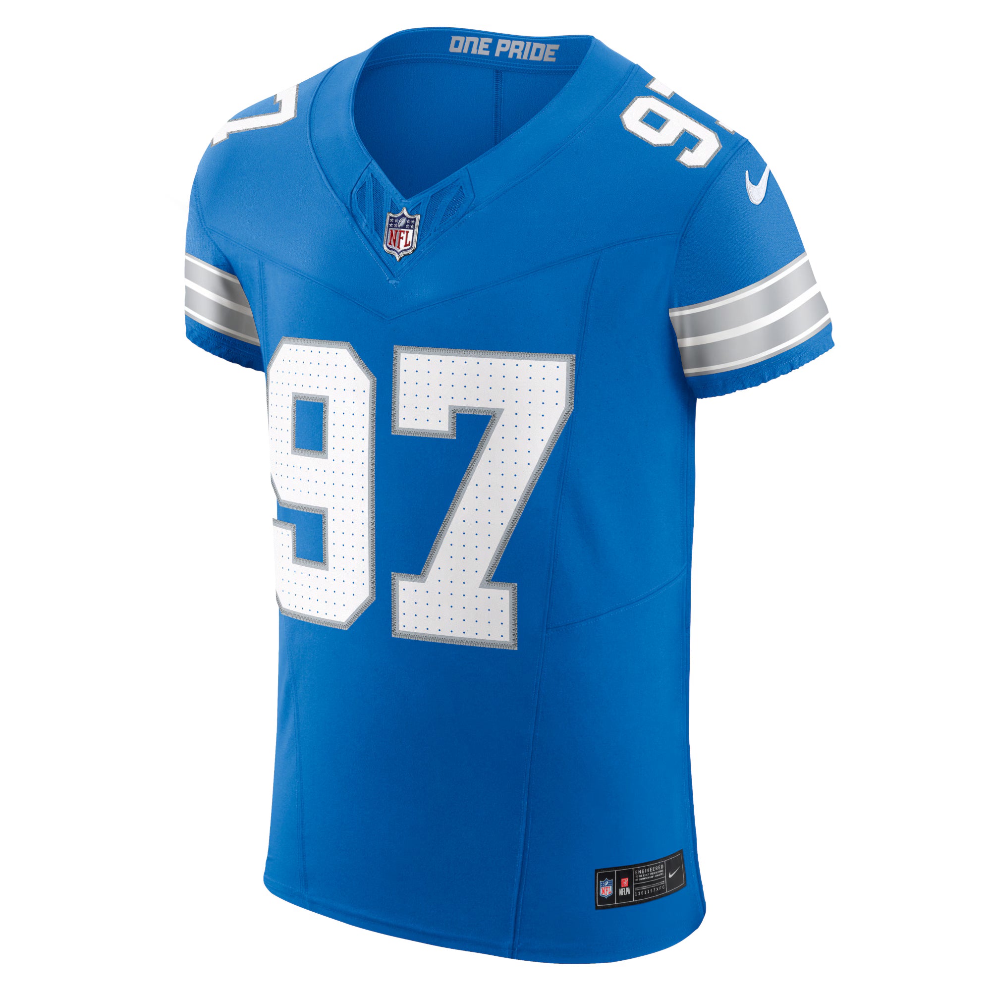 Aidan Hutchinson Detroit Lions Nike  Vapor F.U.S.E. Elite Jersey - Blue