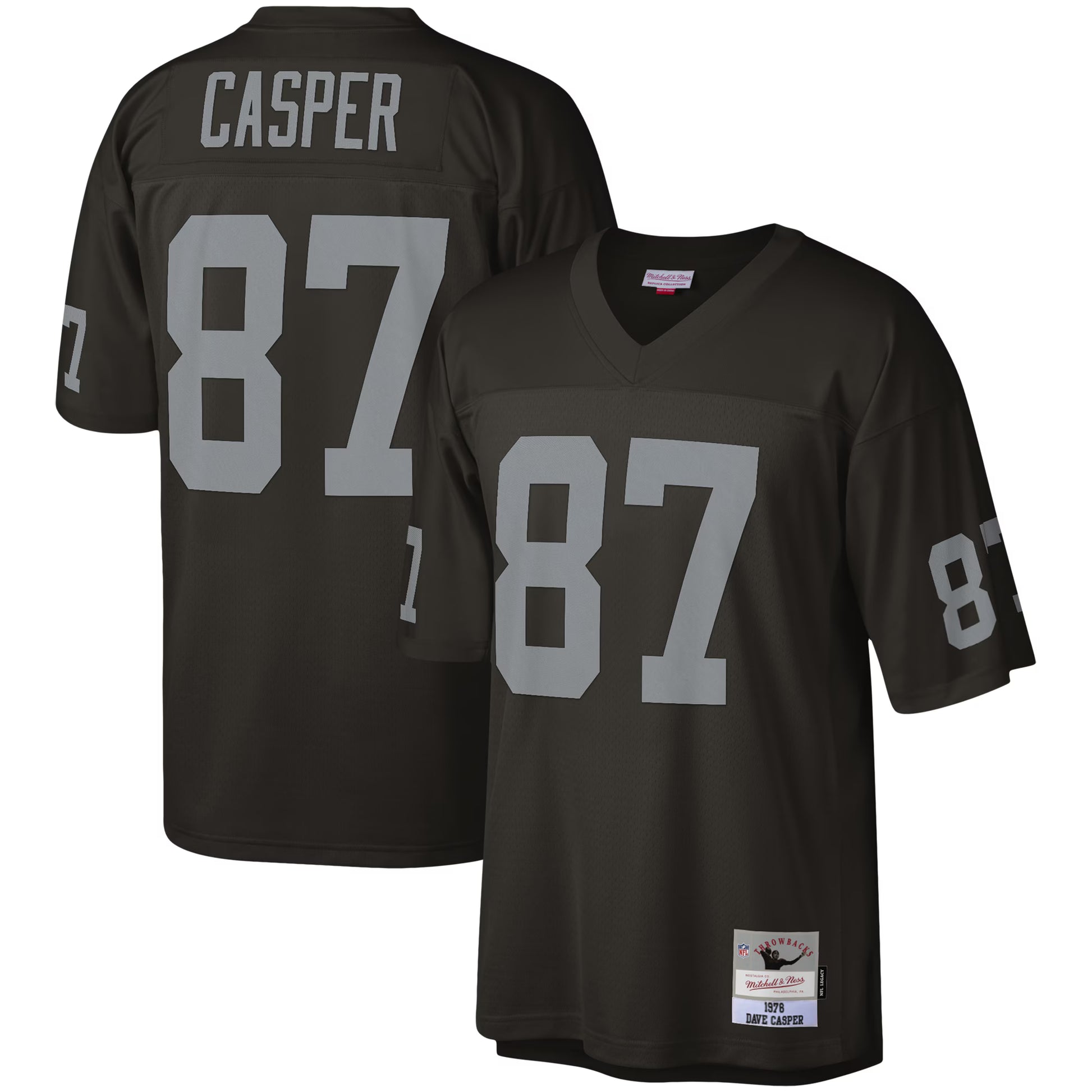 Dave Casper Las Vegas Raiders Mitchell &amp; Ness Legacy Replica Jersey - Black