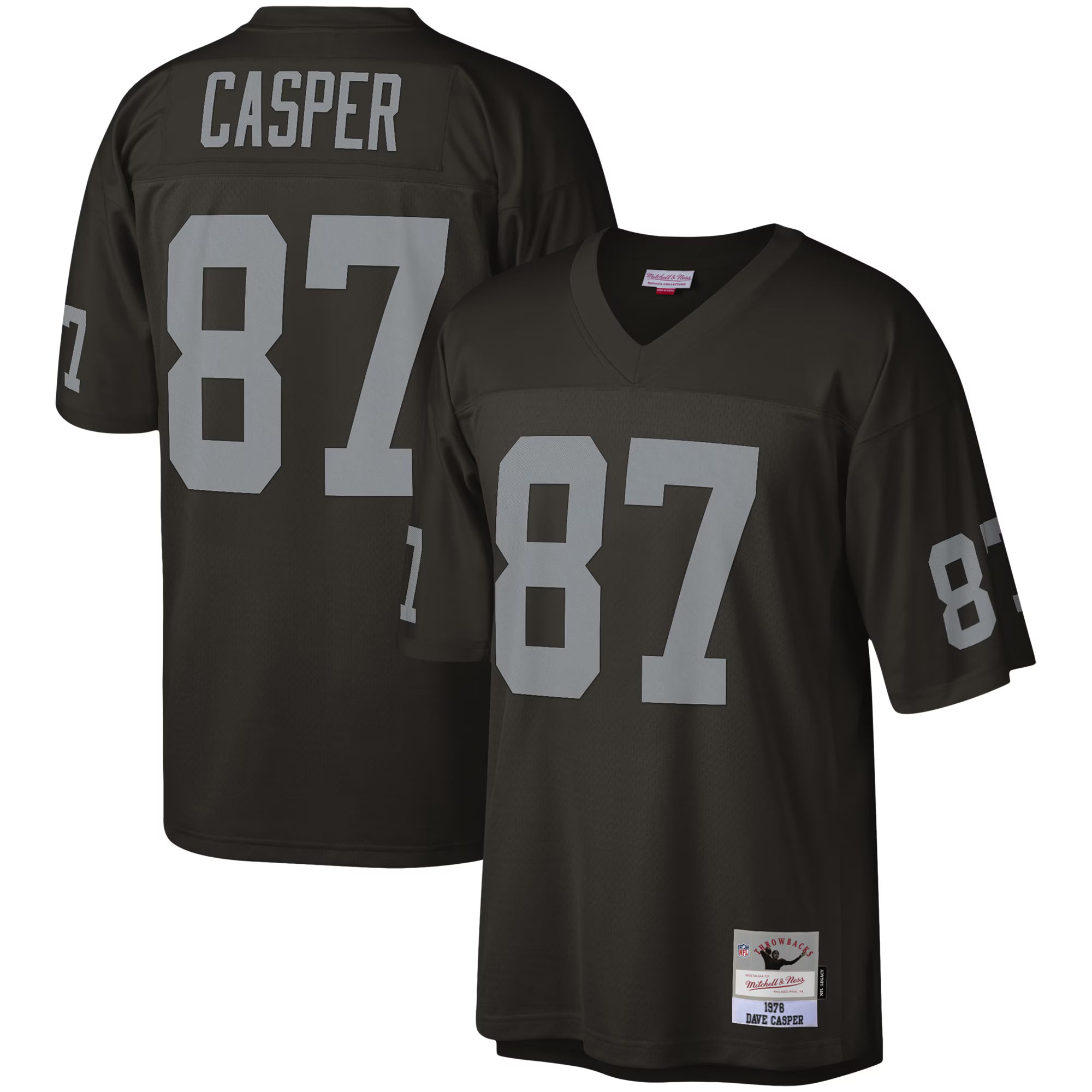 Dave Casper Las Vegas Raiders Mitchell &amp; Ness Legacy Replica Jersey - Black