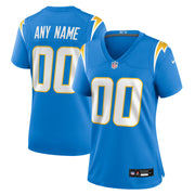 Los Angeles Chargers Nike Women's Custom Game Jersey - Powder Blue