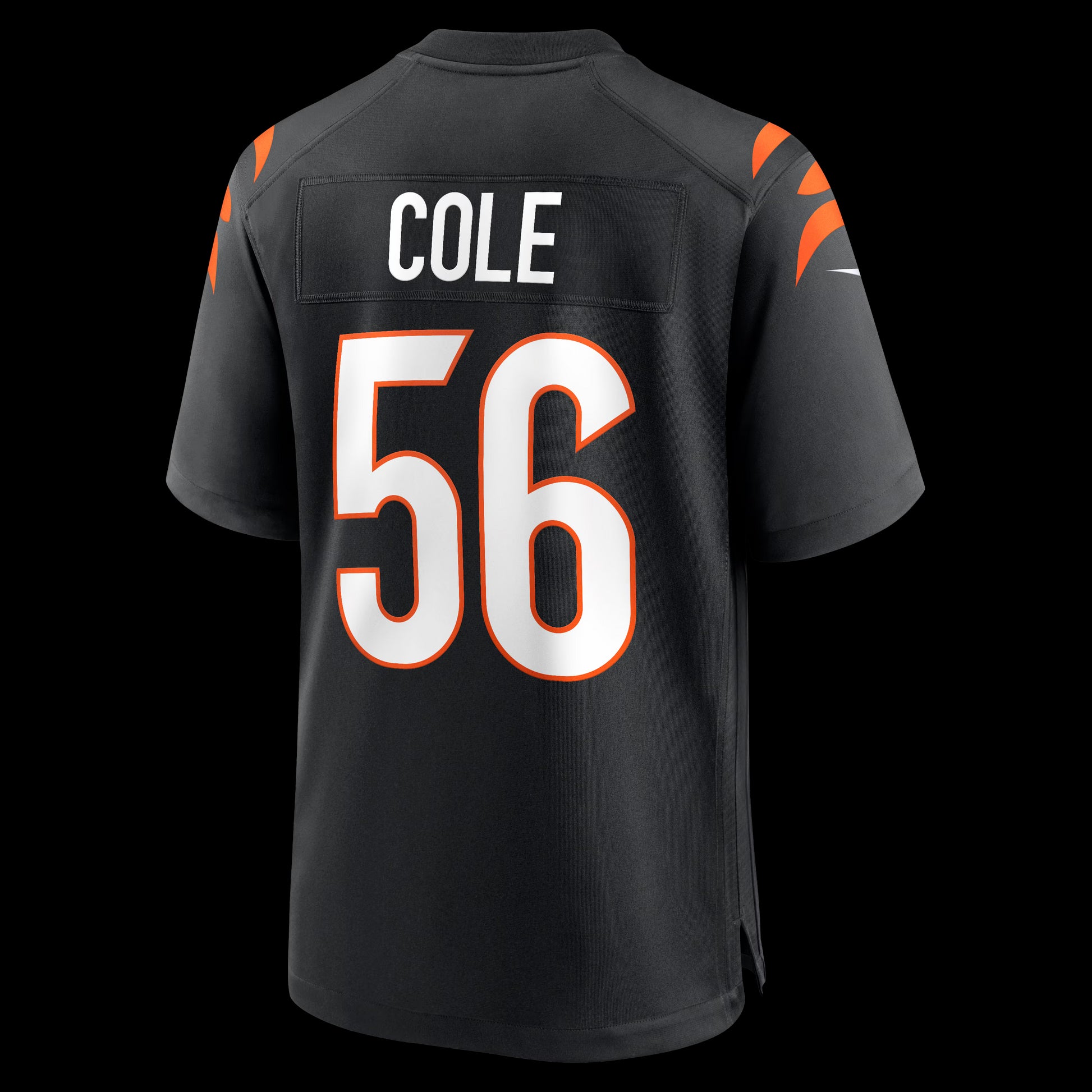 Myles Cole Cincinnati Bengals Nike Team Game Jersey -  Black