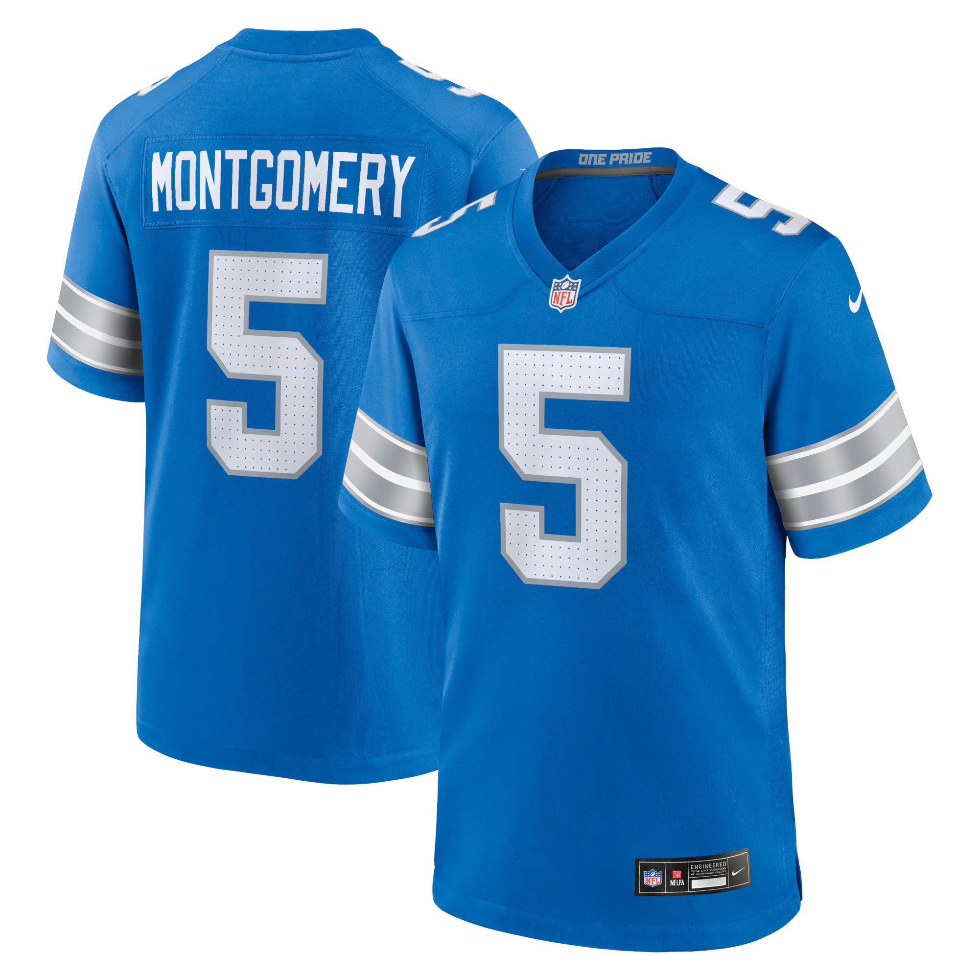 David Montgomery Detroit Lions Nike Game Jersey - Blue