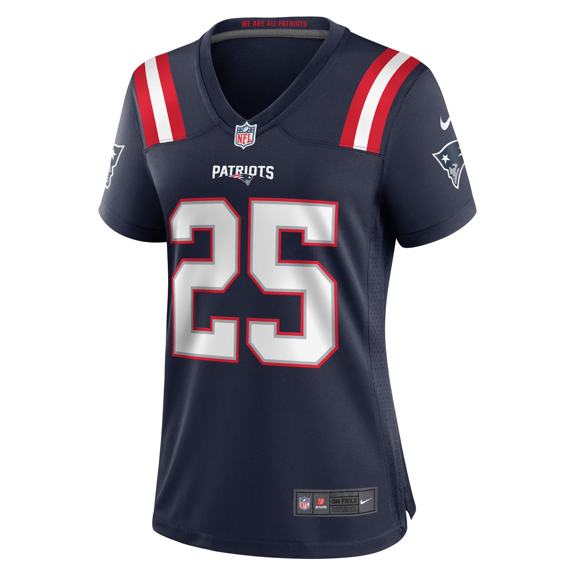 Marcus Jones New England Patriots Nike Women's Game Jersey - Navy
