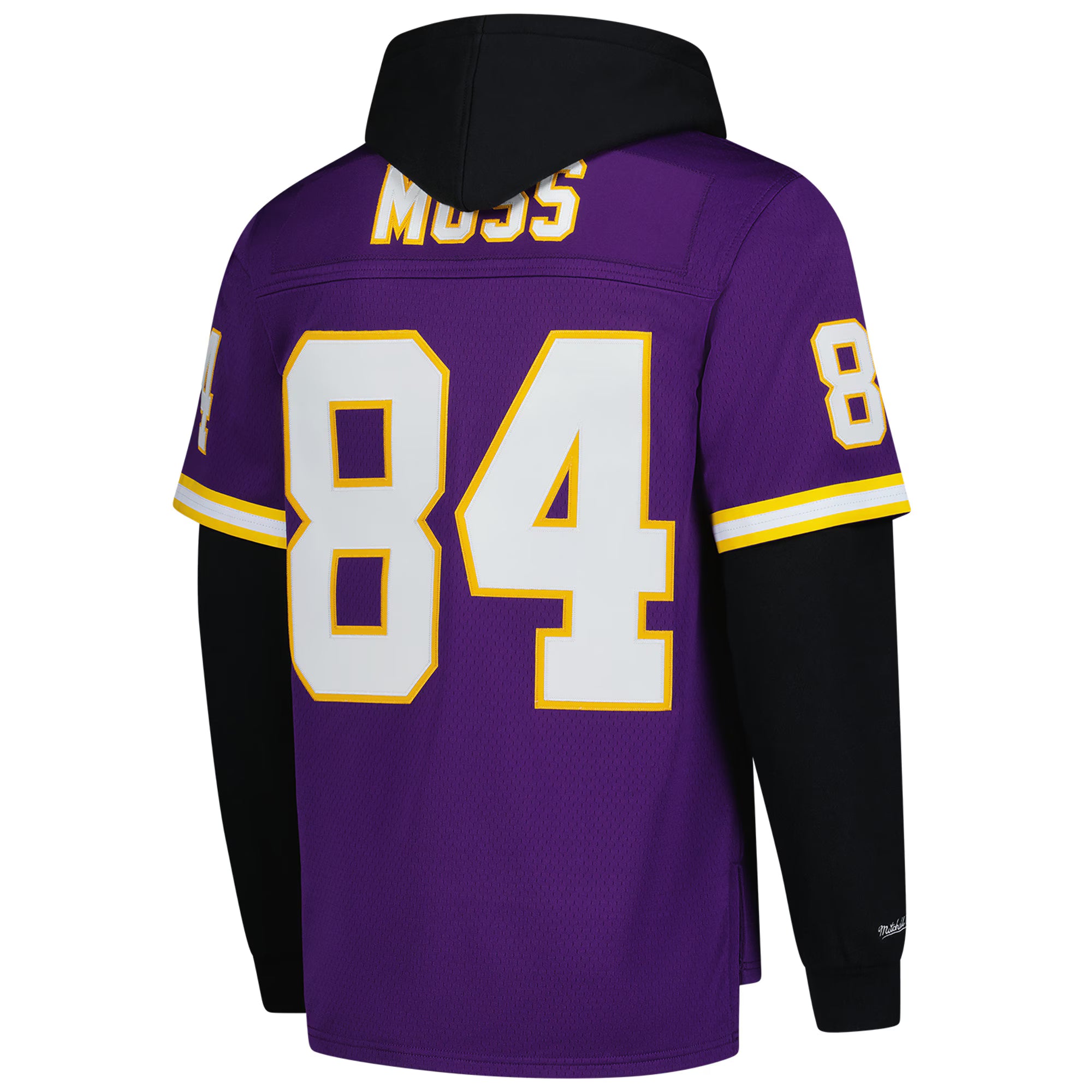 Randy Moss Minnesota Vikings Mitchell &amp; Ness Player Name &amp; Number Hoodie Legacy Jersey - Purple