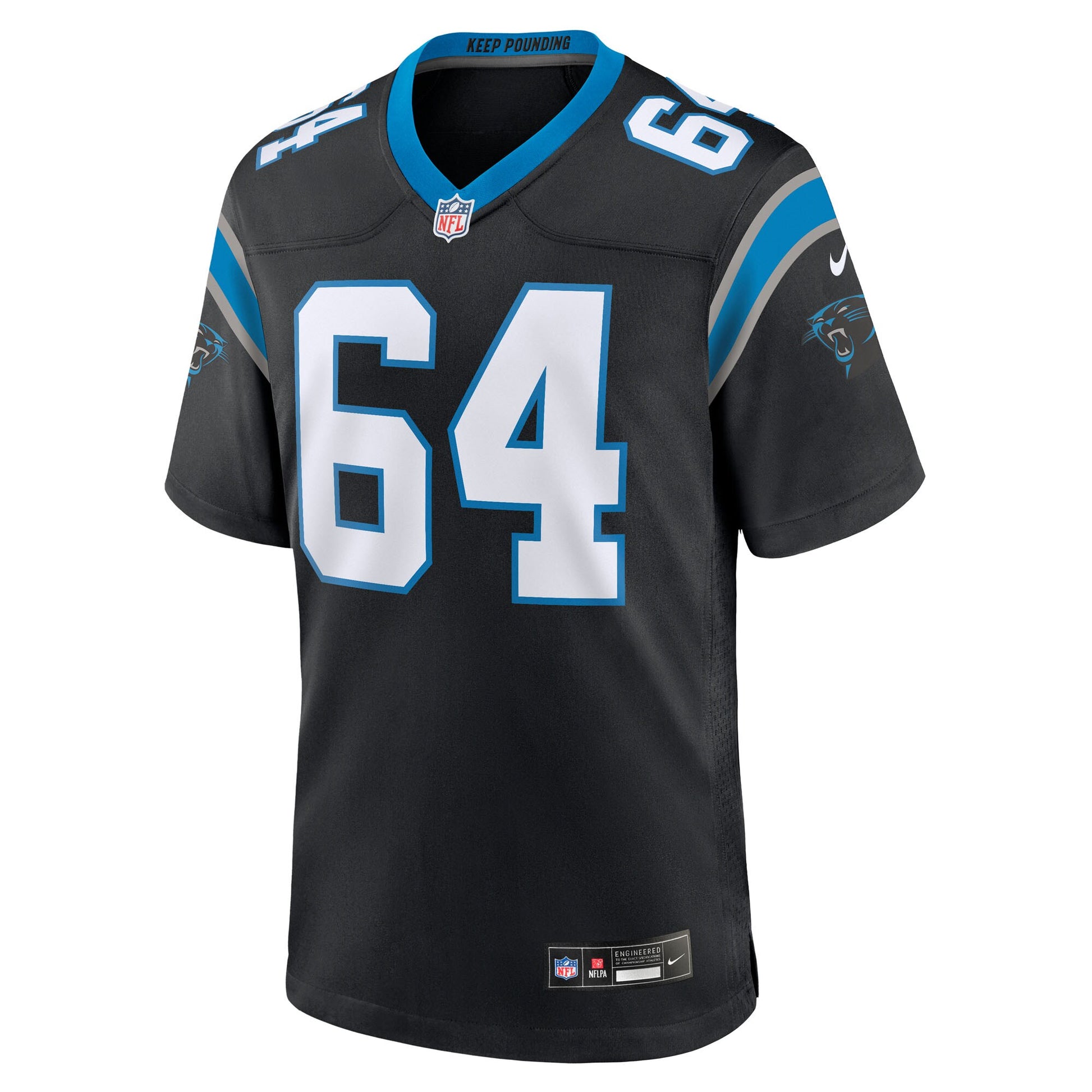 Cade Mays Carolina Panthers Nike Team Game Jersey -  Black
