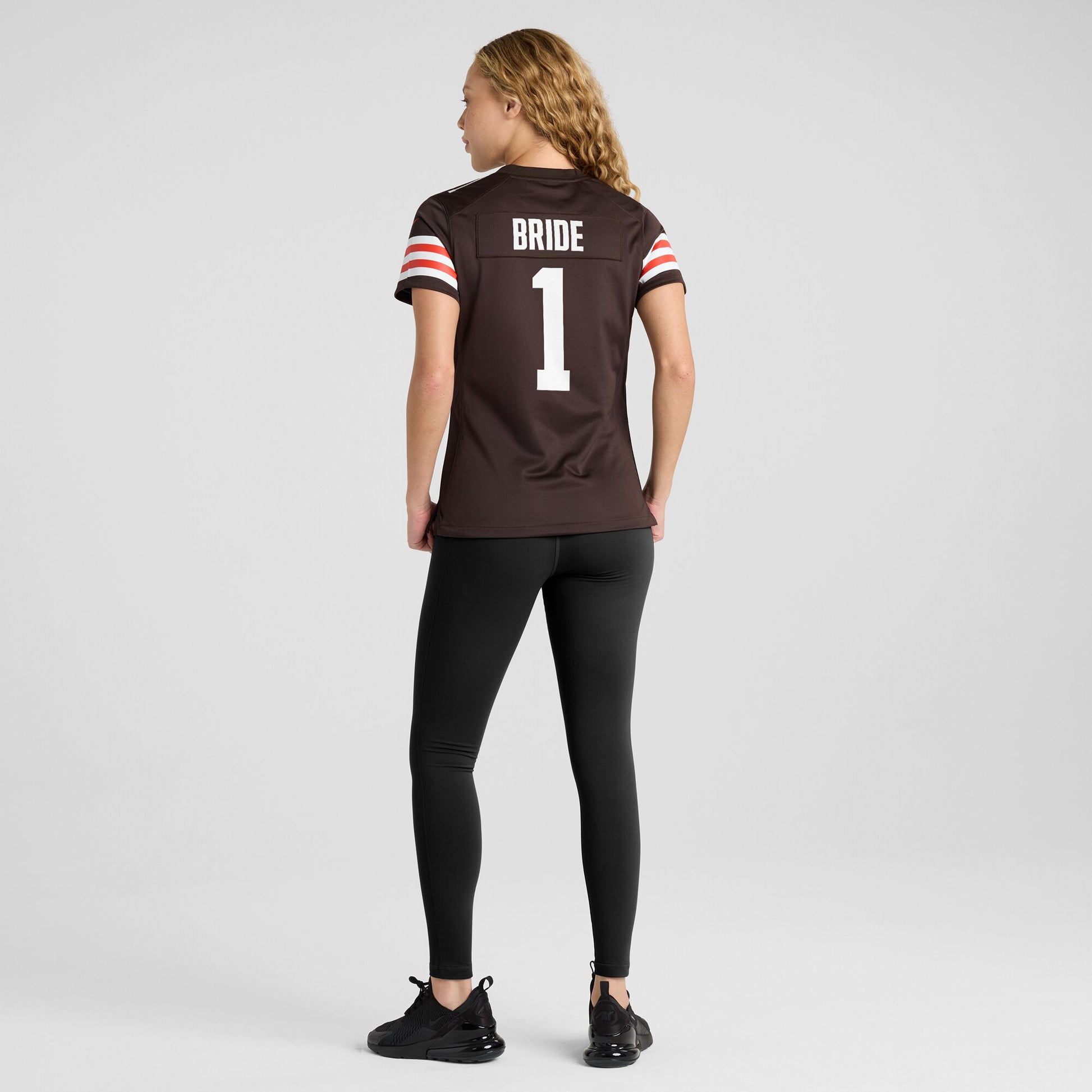 Number 1 Bride Cleveland Browns Nike Women's Game Jersey - Brown