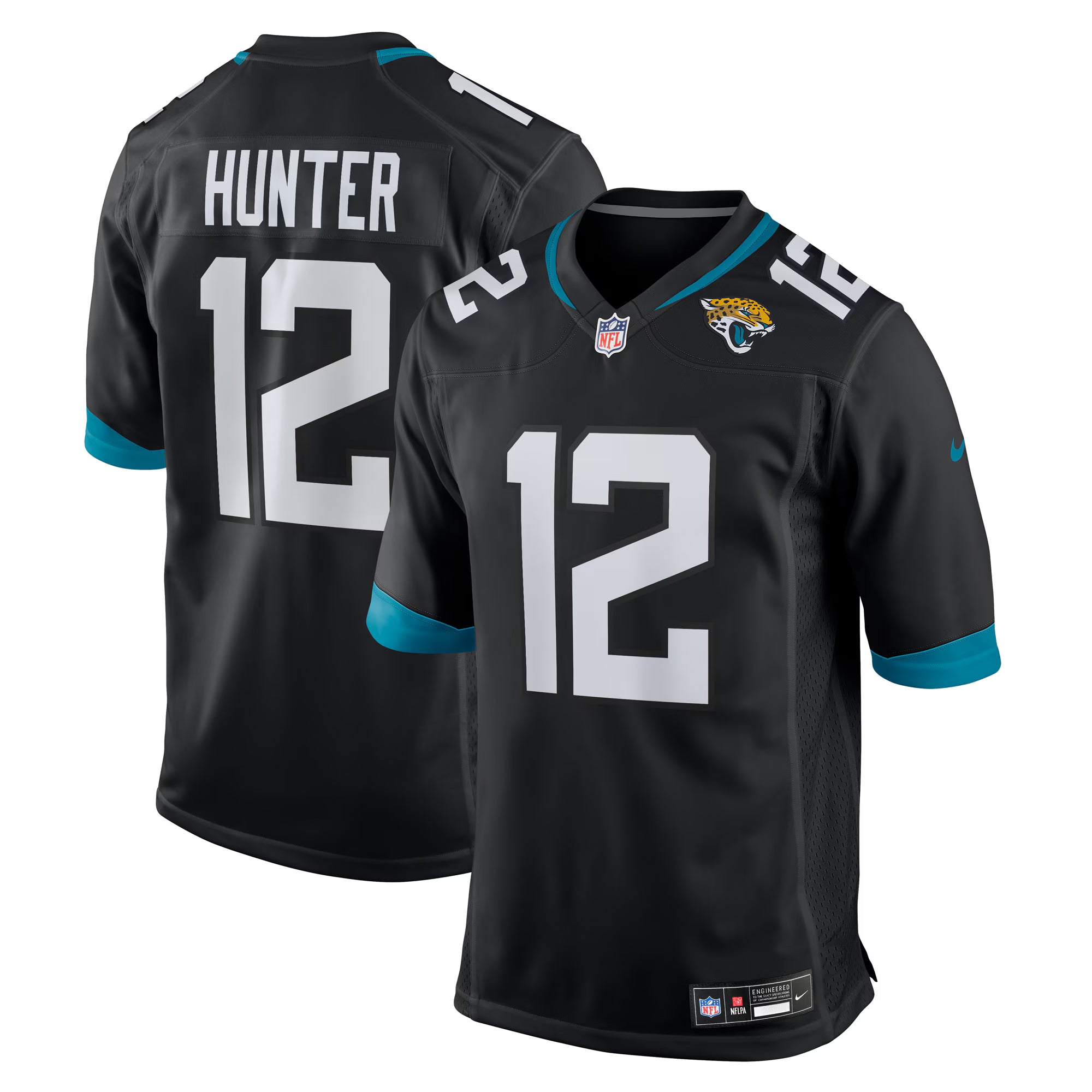 Travis Hunter Jacksonville Jaguars Nike 2025 NFL Draft First Round Pick Alternate Game Player Jersey - Black