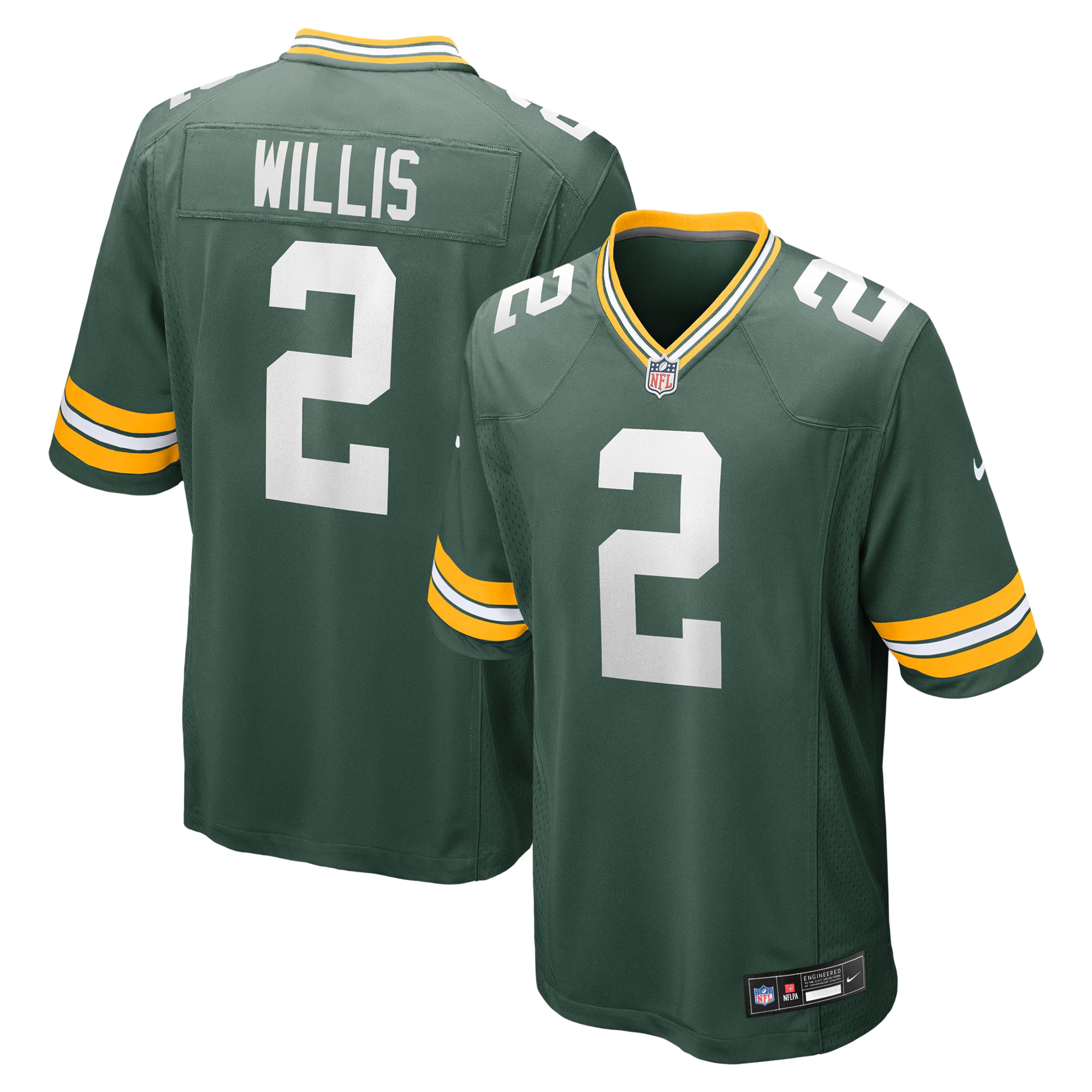 Malik Willis Green Bay Packers Nike  Game Jersey -  Green