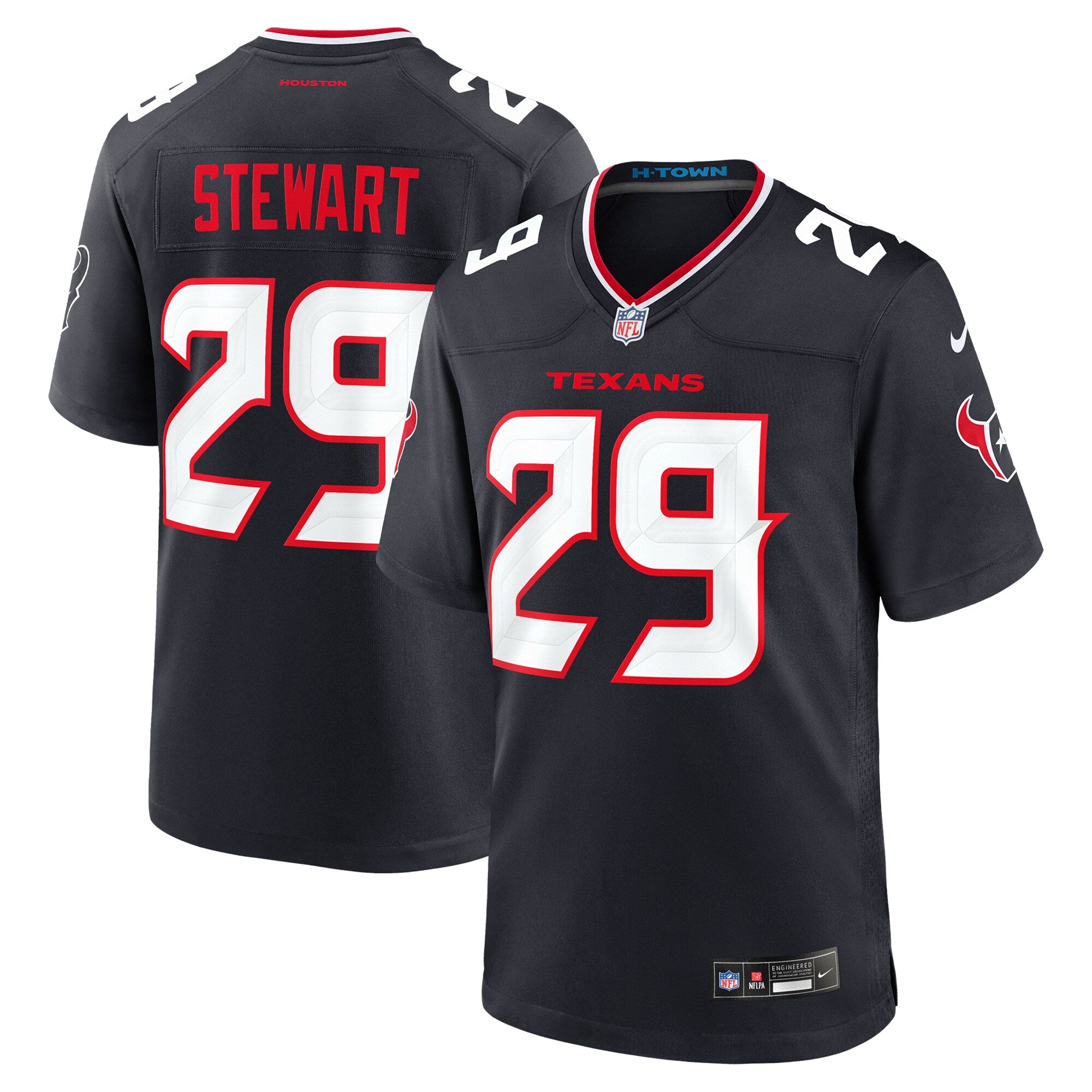 M.J. Stewart Houston Texans Nike Team Game Jersey -  Navy