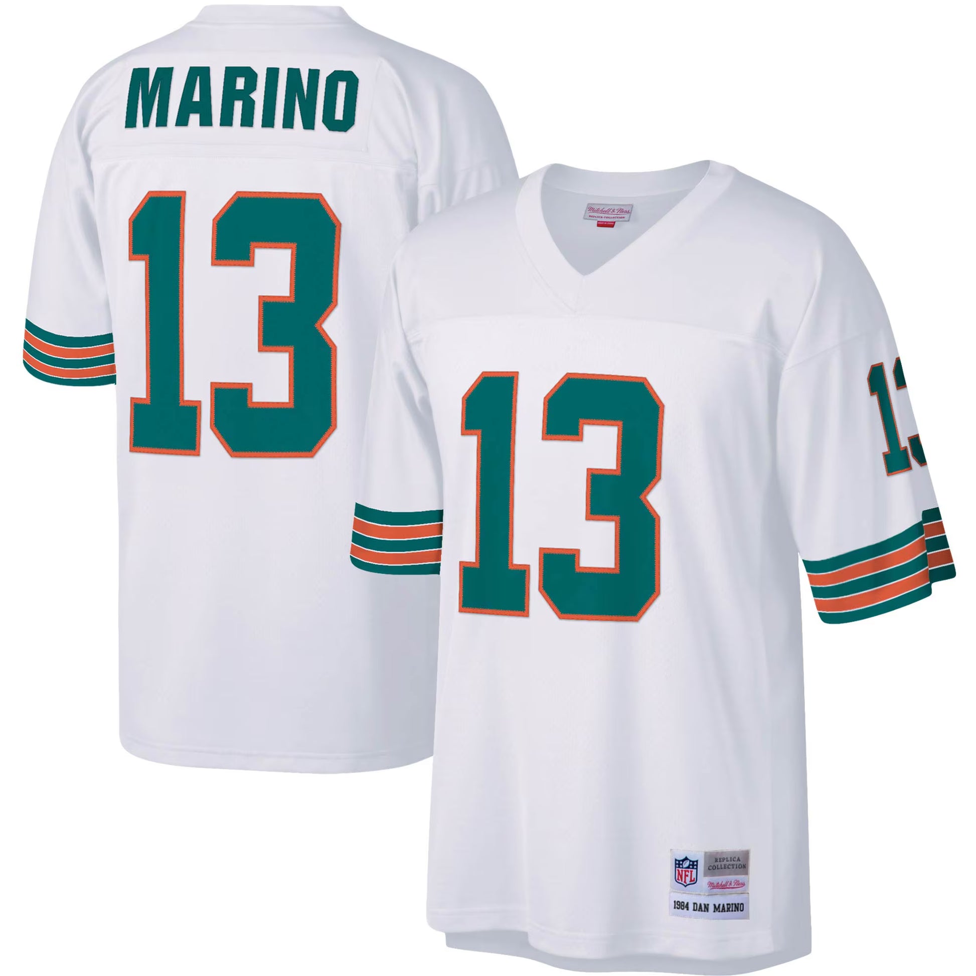 Dan Marino Miami Dolphins Mitchell &amp; Ness Big &amp; Tall 1984 Retired Player Replica Jersey - White