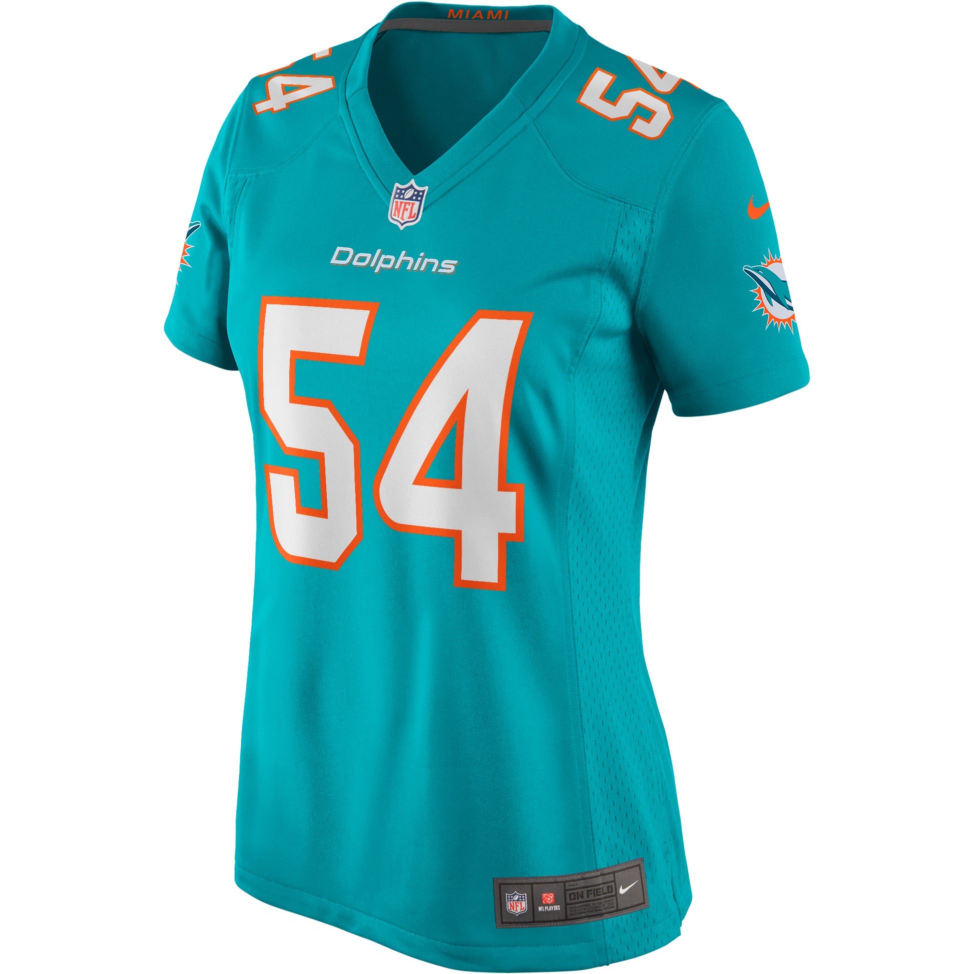 Zach Thomas Miami Dolphins Nike Women's Game Retired Player Jersey - Aqua