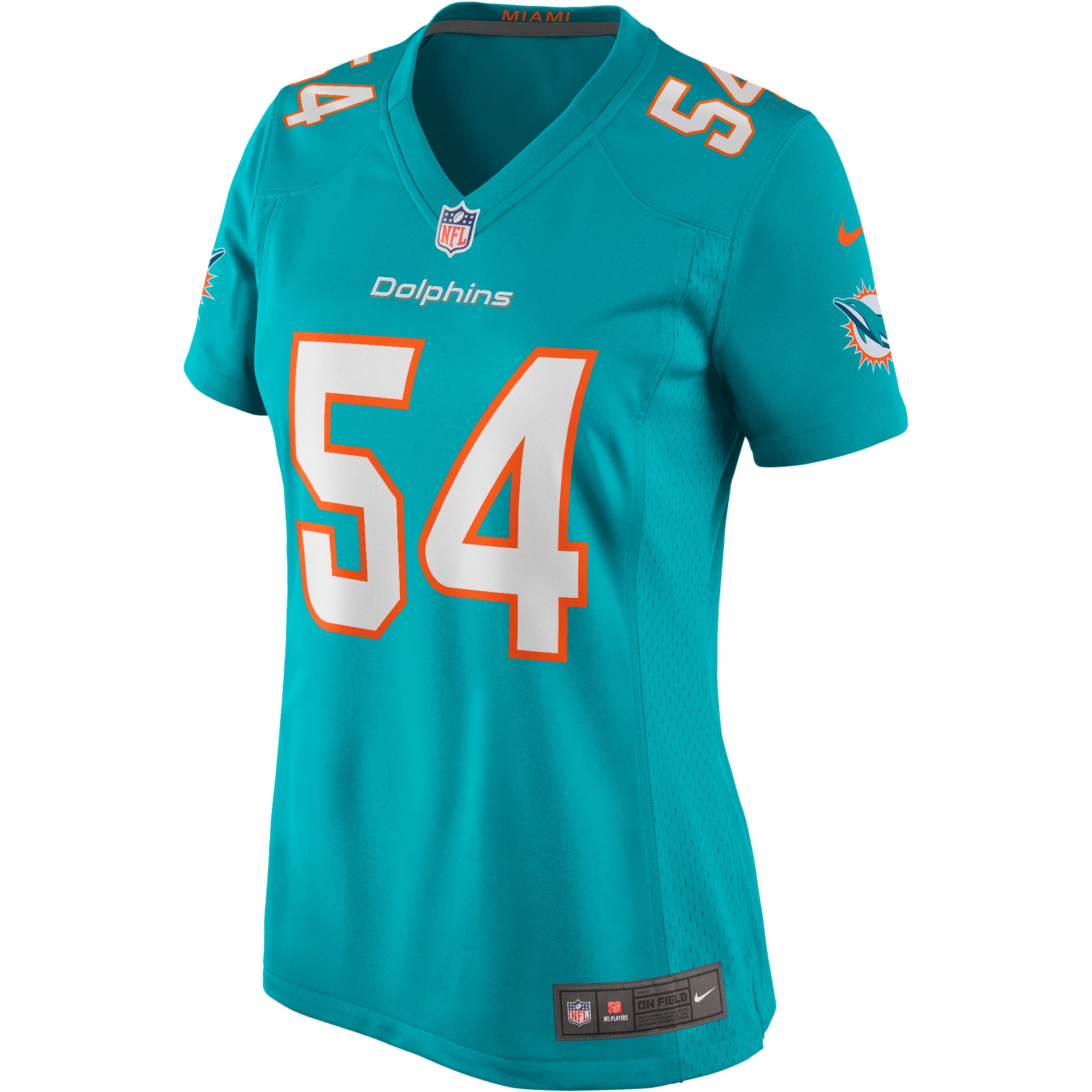 Zach Thomas Miami Dolphins Nike Women's Game Retired Player Jersey - Aqua