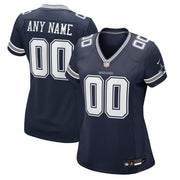 Dallas Cowboys Nike Women's Custom Game Jersey - Navy