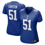 Abdul Carter New York Giants Nike Women's First Round Pick Game Jersey - Royal