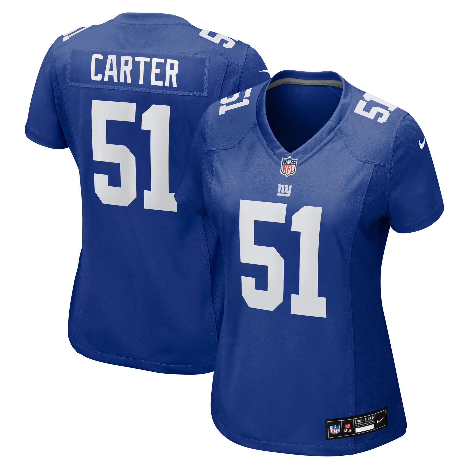 Abdul Carter New York Giants Nike Women's First Round Pick Game Jersey - Royal