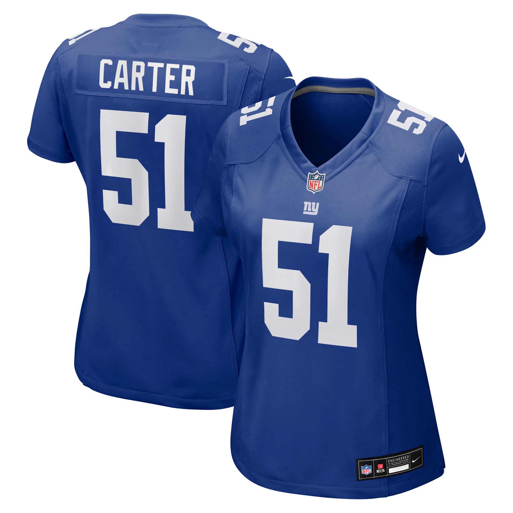 Abdul Carter New York Giants Nike Women's First Round Pick Game Jersey - Royal