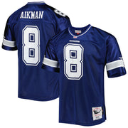 Troy Aikman Dallas Cowboys 1996 Mitchell &amp; Ness Authentic Throwback Retired Player Jersey - Navy