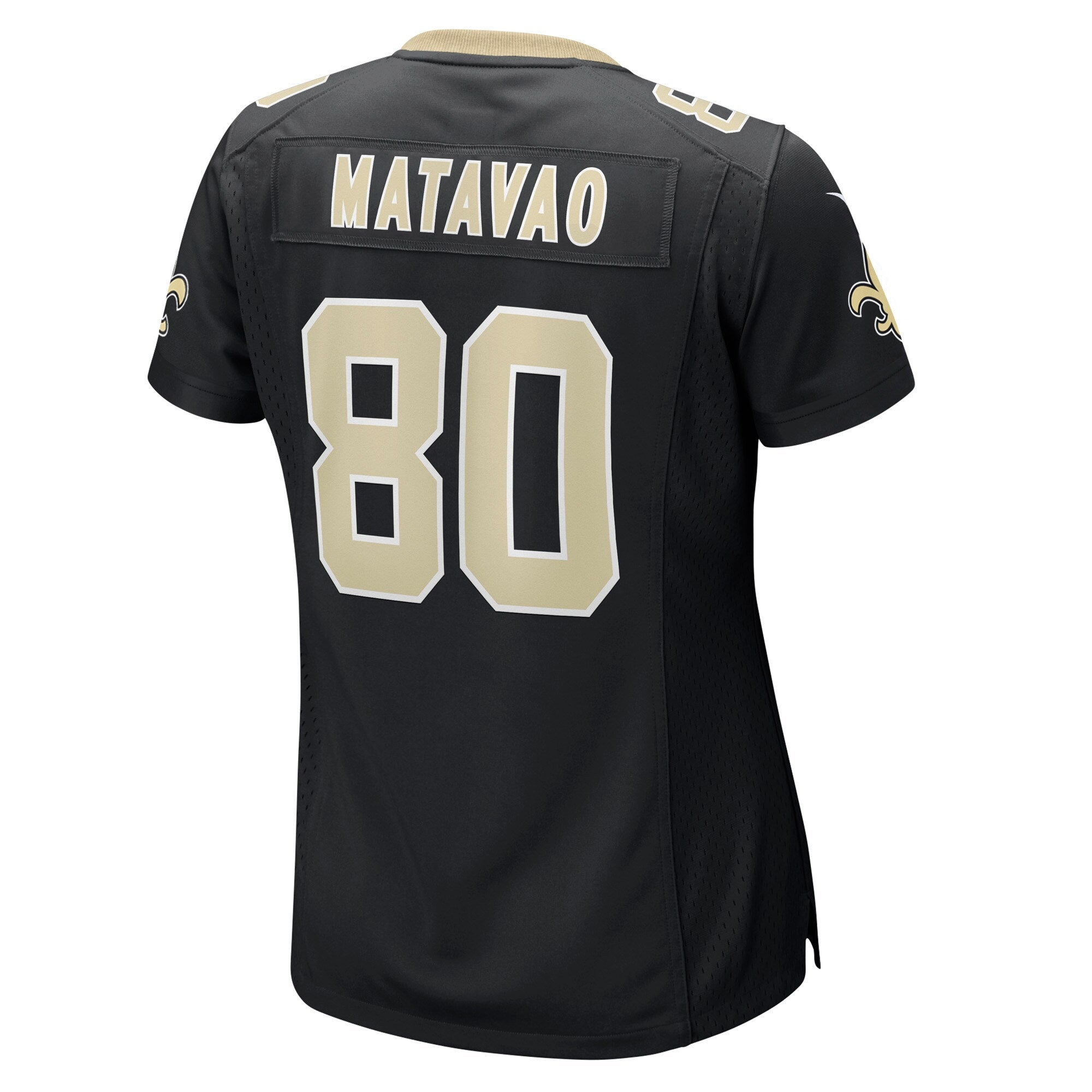 Moliki Matavao New Orleans Saints Nike Women's Team Game Jersey -  Black