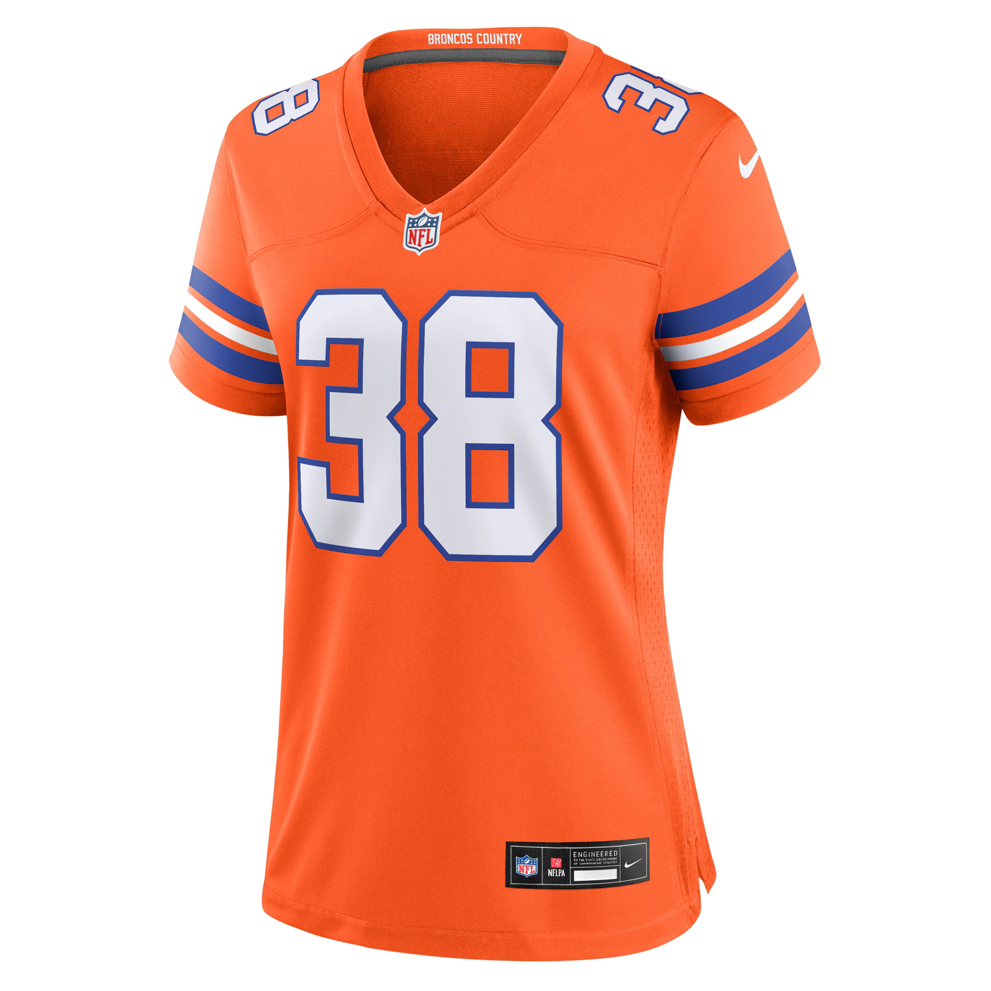 Jaleel McLaughlin Denver Broncos Nike Women's Mile High Collection 1977 Throwback Player Game Jersey - Orange