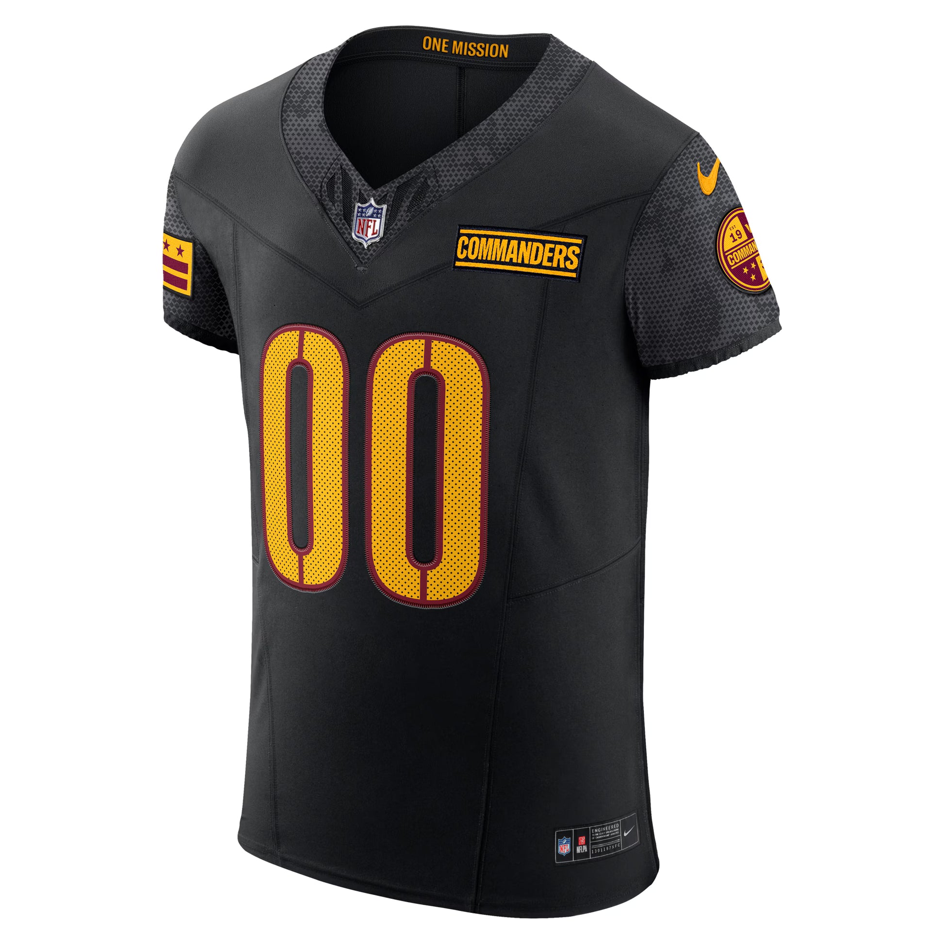 Washington Commanders Nike Alternate Vapor F.U.S.E. Elite Custom Jersey - Black