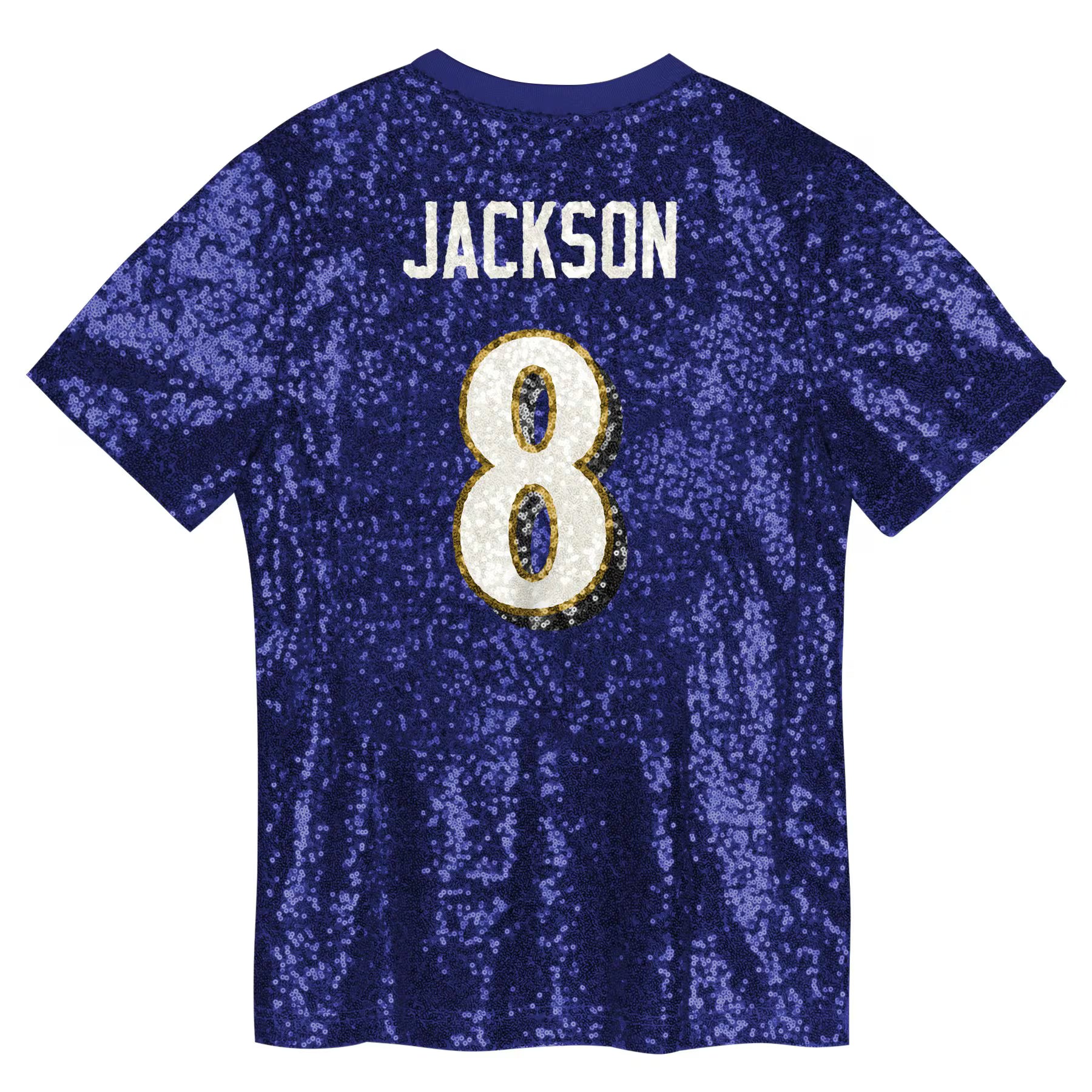 Lamar Jackson Baltimore Ravens Women's Player Name &amp; Number V-Neck Fashion Jersey - Purple