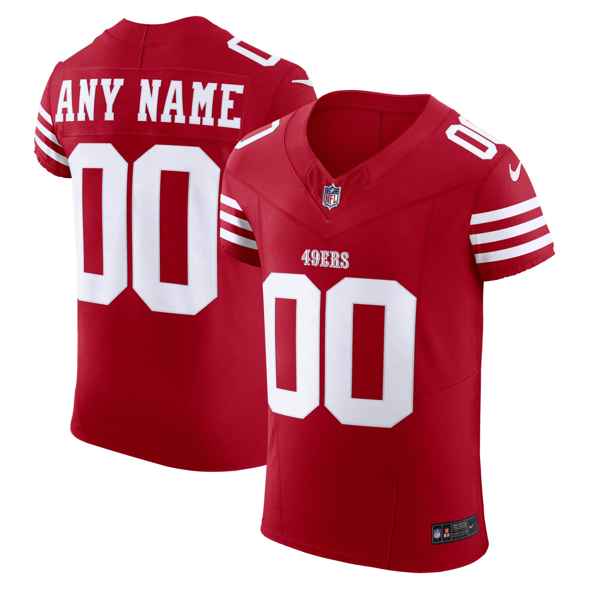 San Francisco 49ers Nike Vapor F.U.S.E. Elite Custom Jersey - Scarlet
