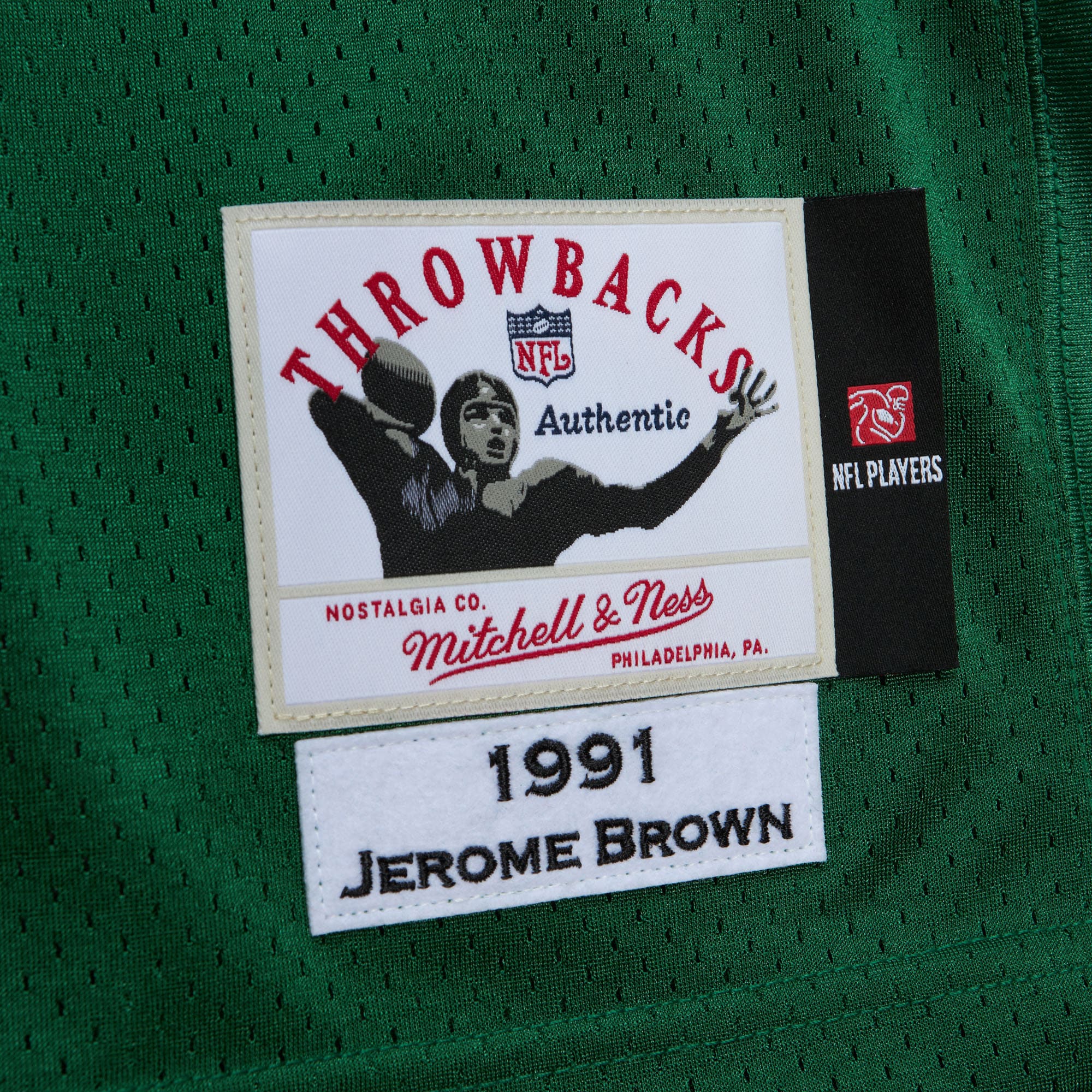 Jerome Brown Philadelphia Eagles Mitchell &amp; Ness 1991 Authentic Jersey - Kelly Green