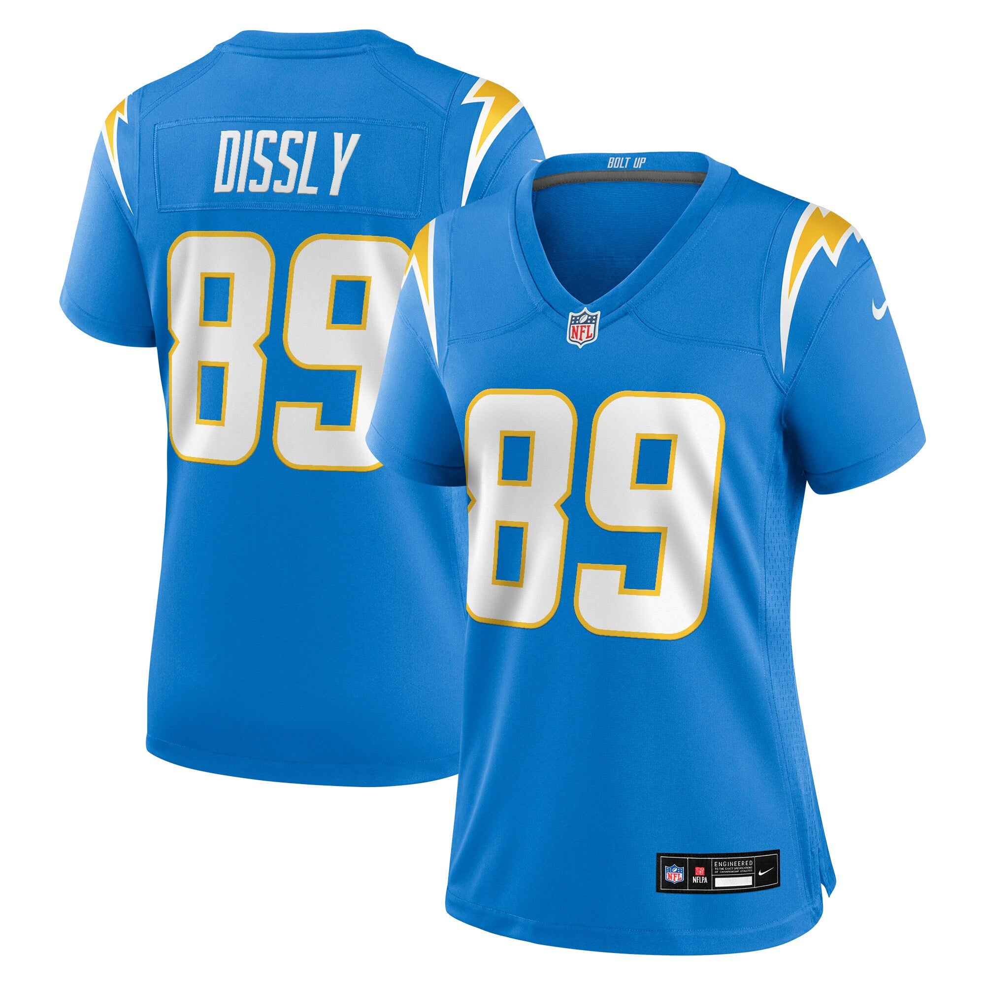 Will Dissly Los Angeles Chargers Nike Women's Team Game Jersey -  Powder Blue
