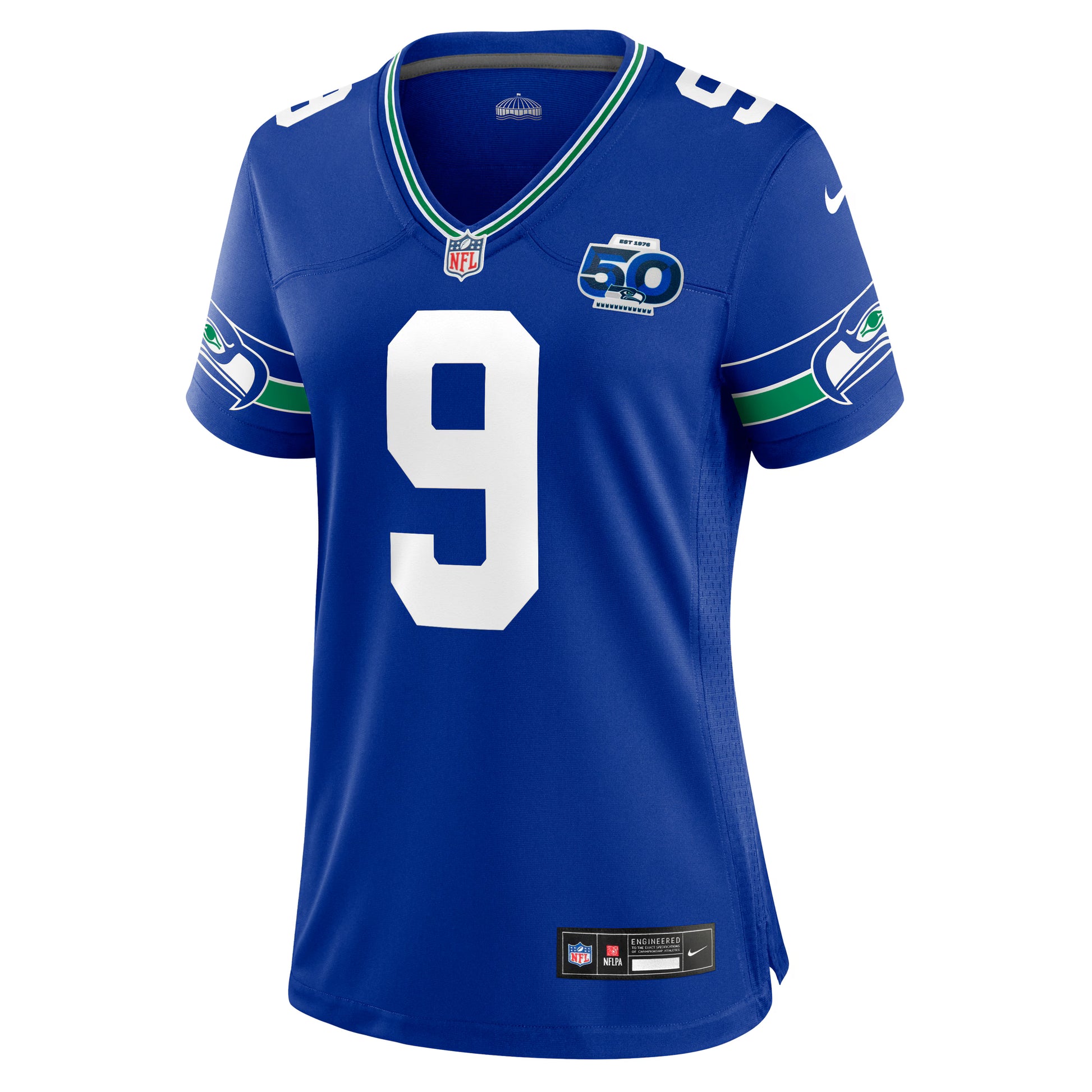 Kenneth Walker III Seattle Seahawks Nike Women's Alternate 2 50th Season Game Jersey - Royal