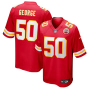 Brandon George Kansas City Chiefs Nike Team Game Jersey -  Red