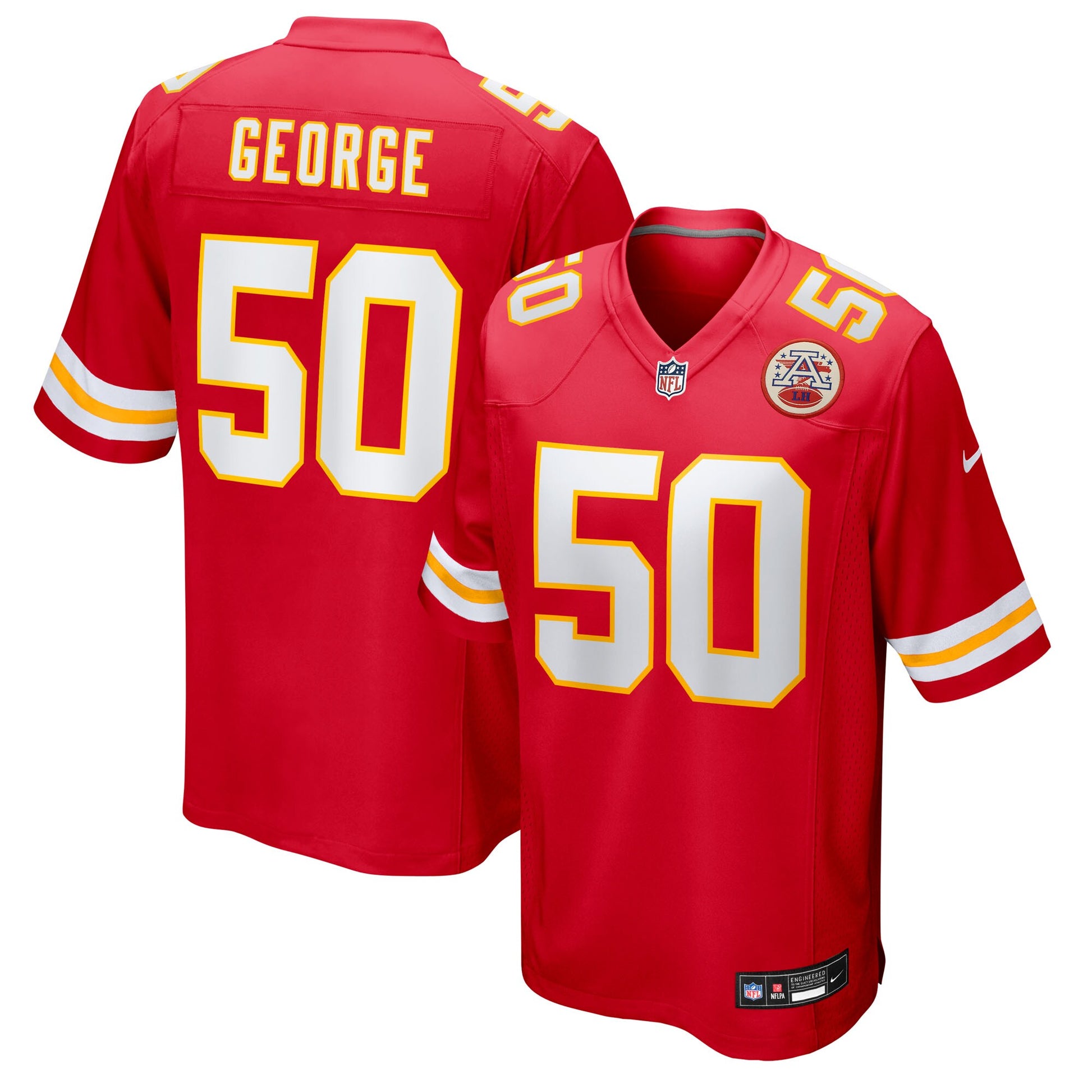 Brandon George Kansas City Chiefs Nike Team Game Jersey -  Red