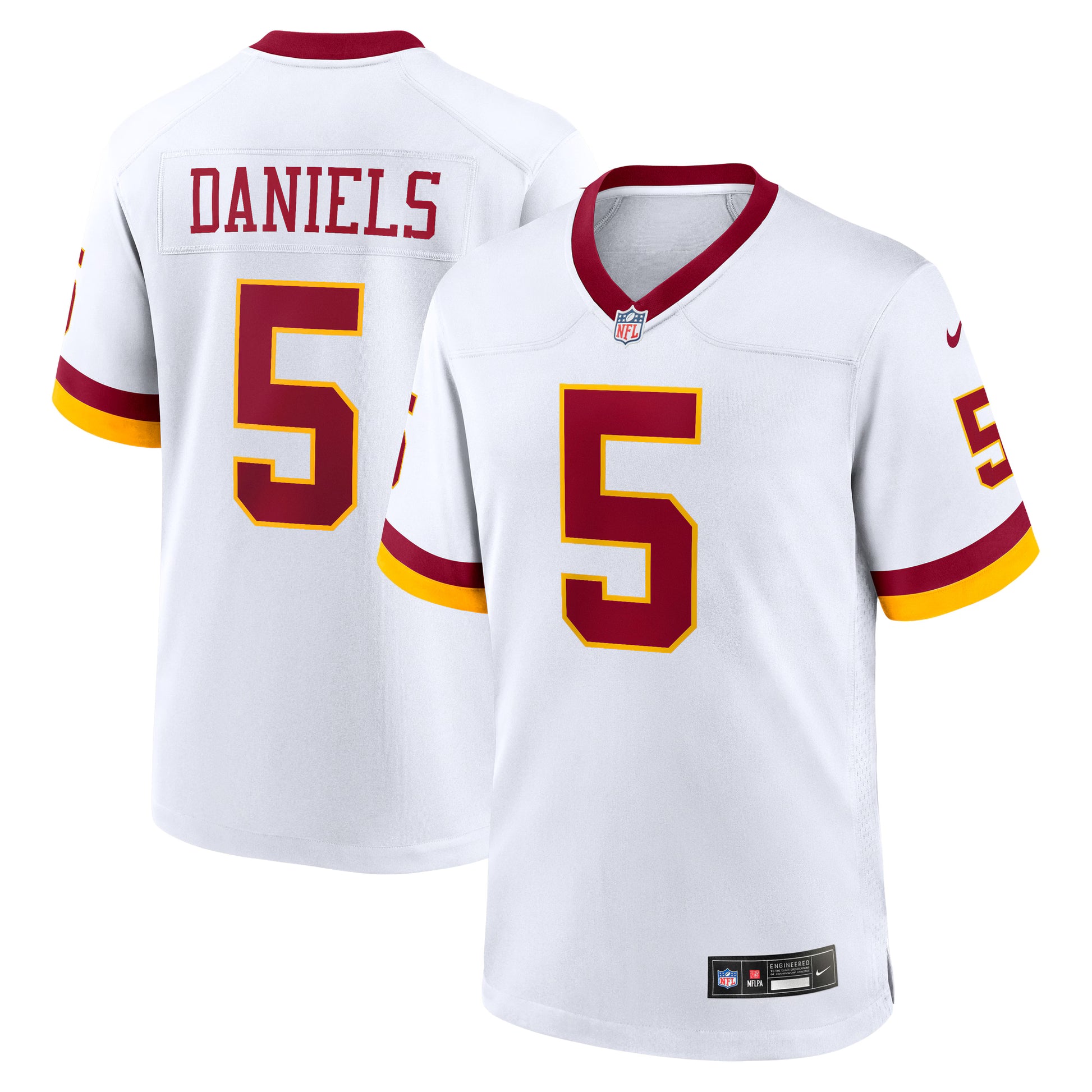 Jayden Daniels Washington Commanders Nike Game Super Bowl Era Jersey - White