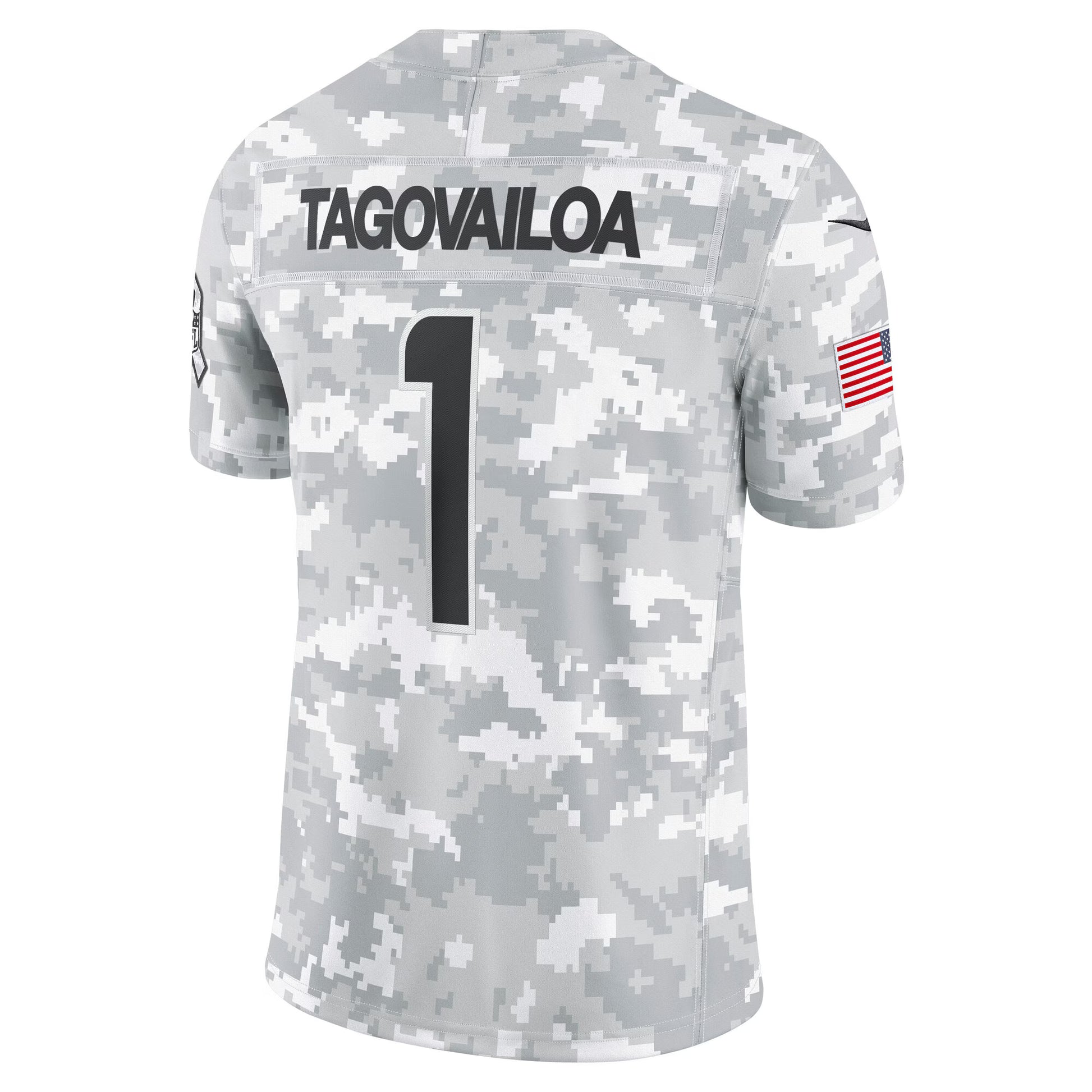 Tua Tagovailoa Miami Dolphins Nike 2024 Salute to Service Limited Jersey - Arctic Camo