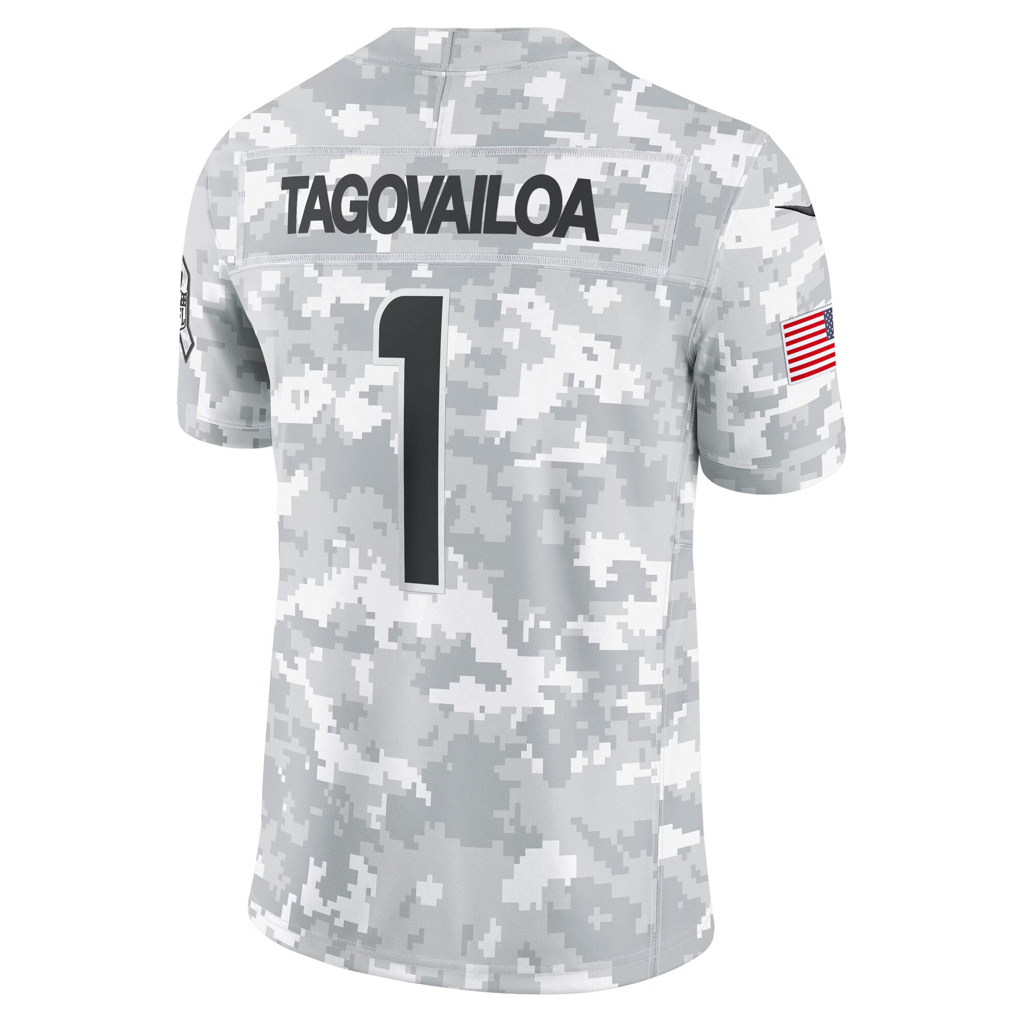 Tua Tagovailoa Miami Dolphins Nike 2024 Salute to Service Limited Jersey - Arctic Camo
