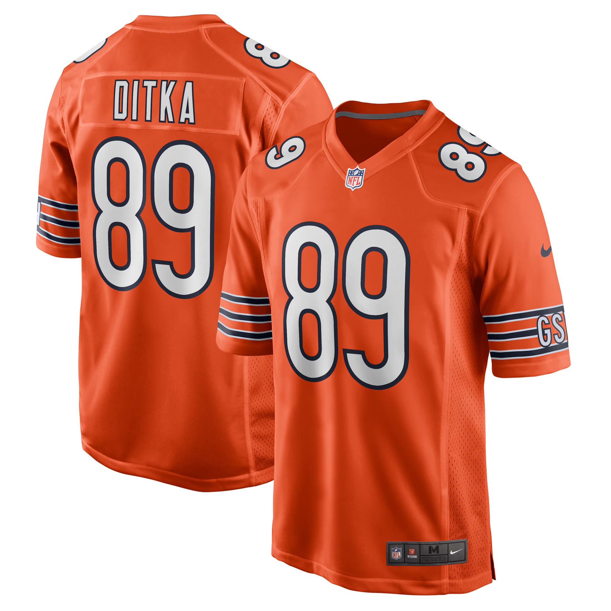 Mike Ditka Chicago Bears Nike Retired Player Alternate Game Jersey - Orange