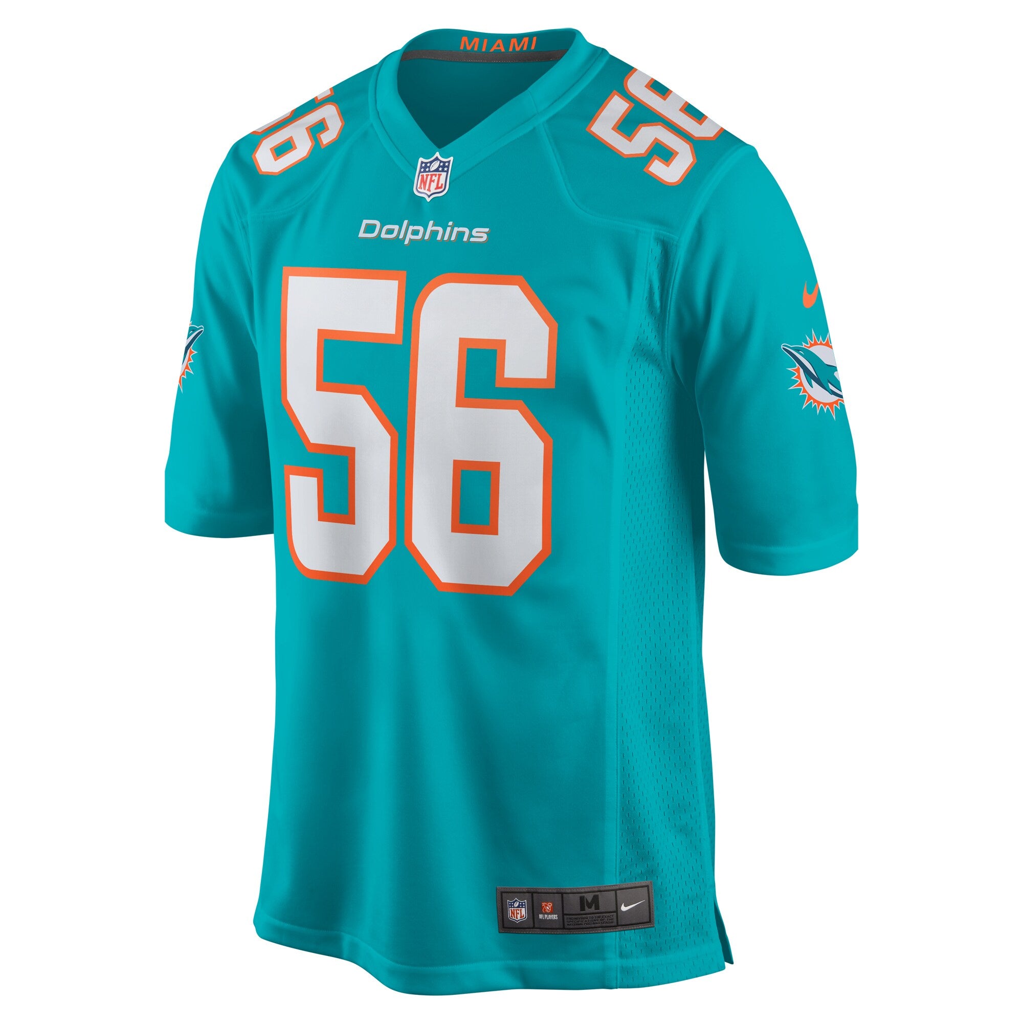 Quinton Bell Miami Dolphins Nike  Game Jersey -  Aqua