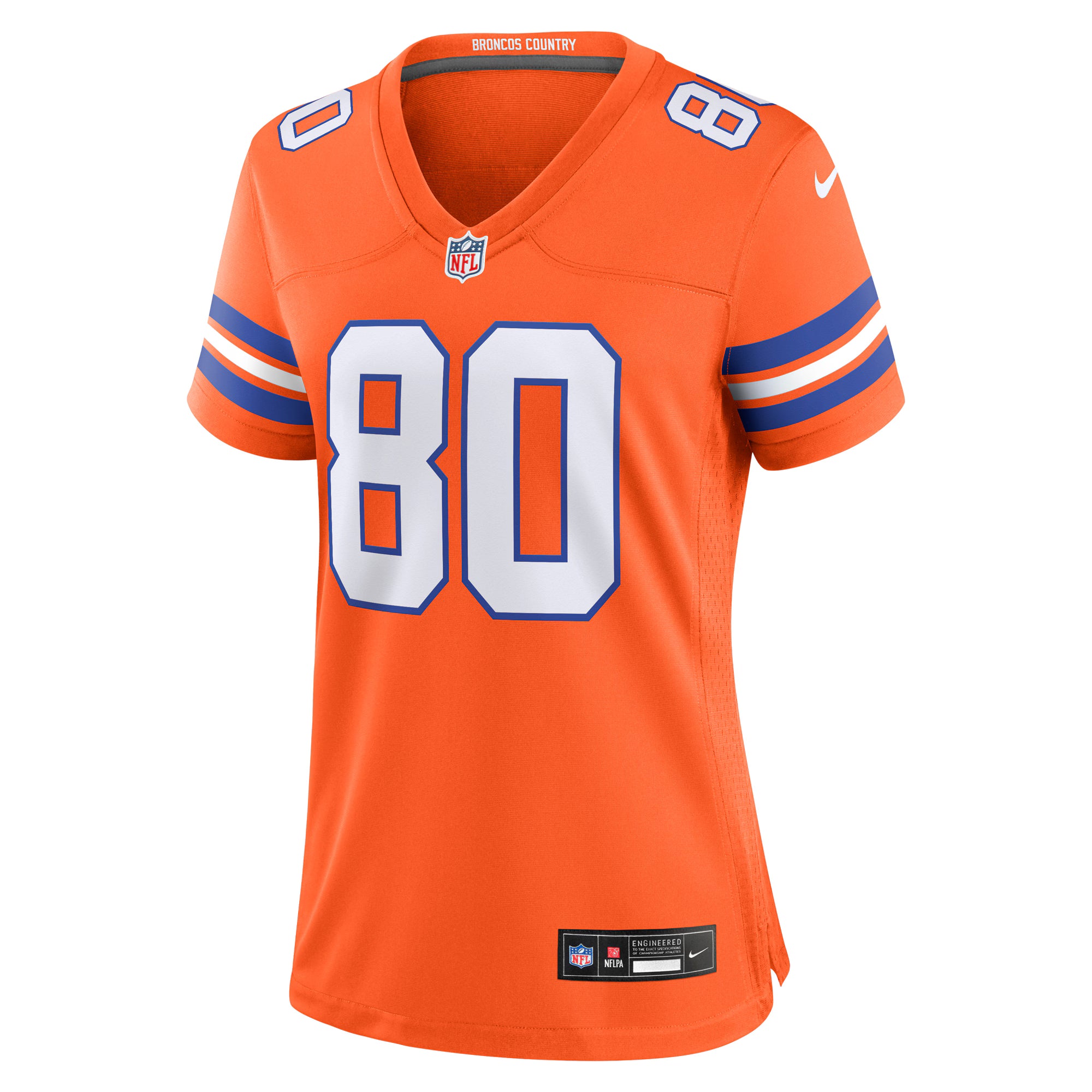 Rod Smith Denver Broncos Nike Women's Mile High Collection 1977 Throwback Retired Player Game Jersey - Orange