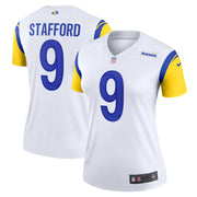 Matthew Stafford Los Angeles Rams Nike Women's Alternate Legend Player Performance Top -  White