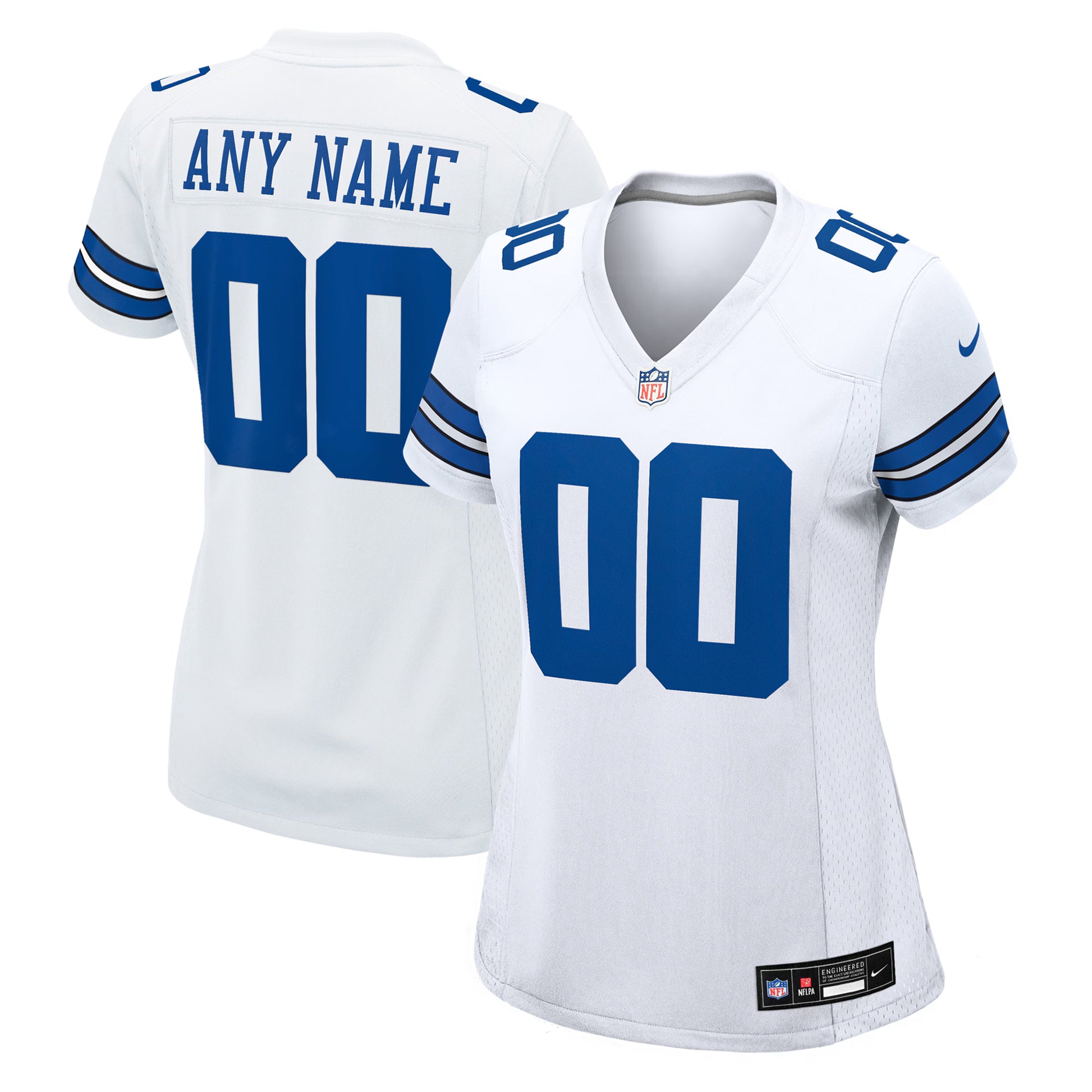 Dallas Cowboys Nike Women's Custom Game Jersey - White