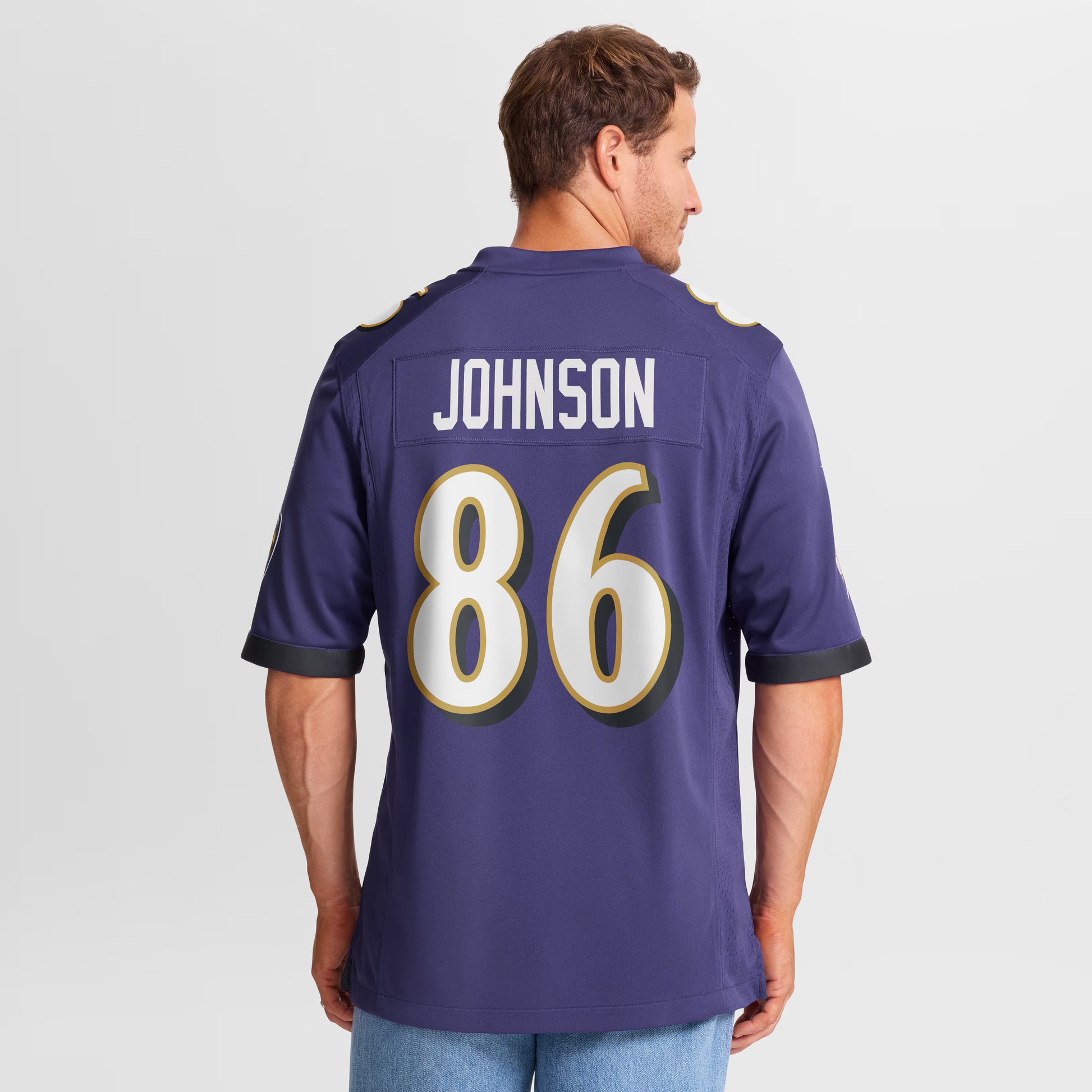 Cornelius Johnson Baltimore Ravens Nike Team Game Jersey -  Purple