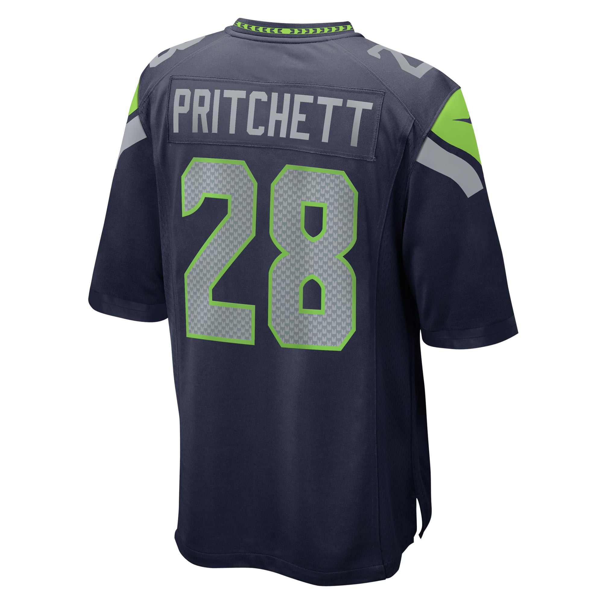 Nehemiah Pritchett Seattle Seahawks Nike  Game Jersey -  College Navy