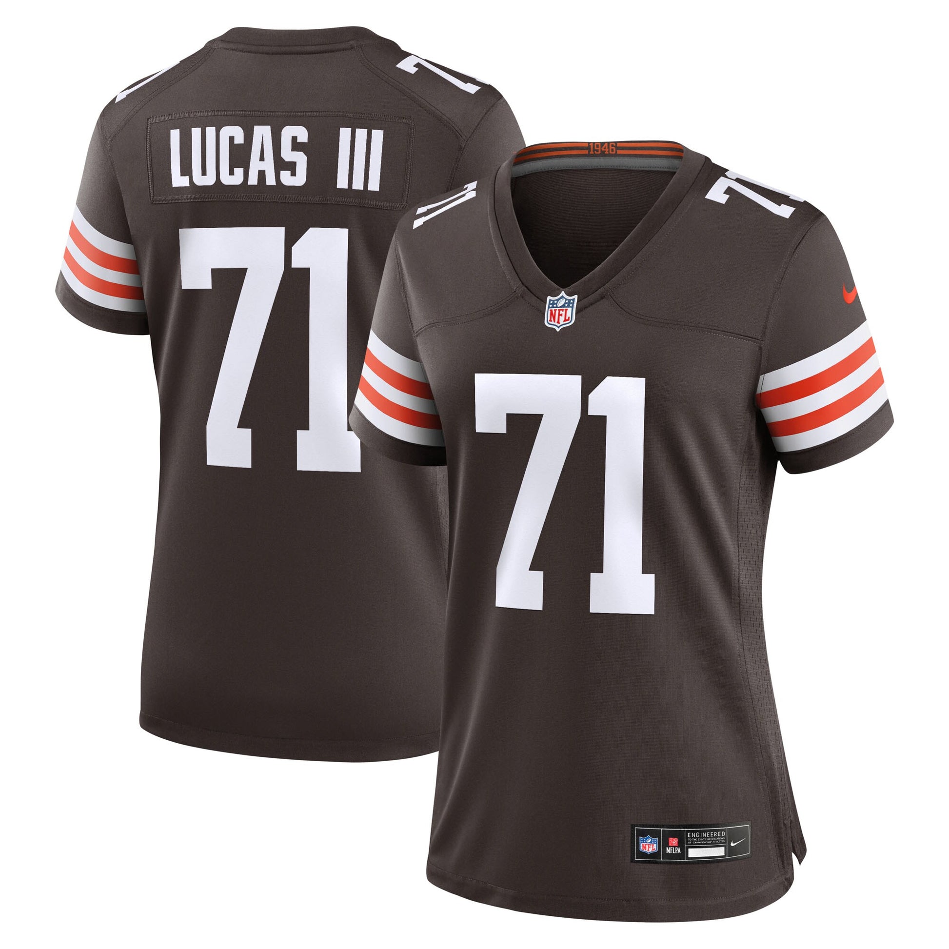 Cornelius Lucas Cleveland Browns Nike Women's Team Game Jersey -  Brown