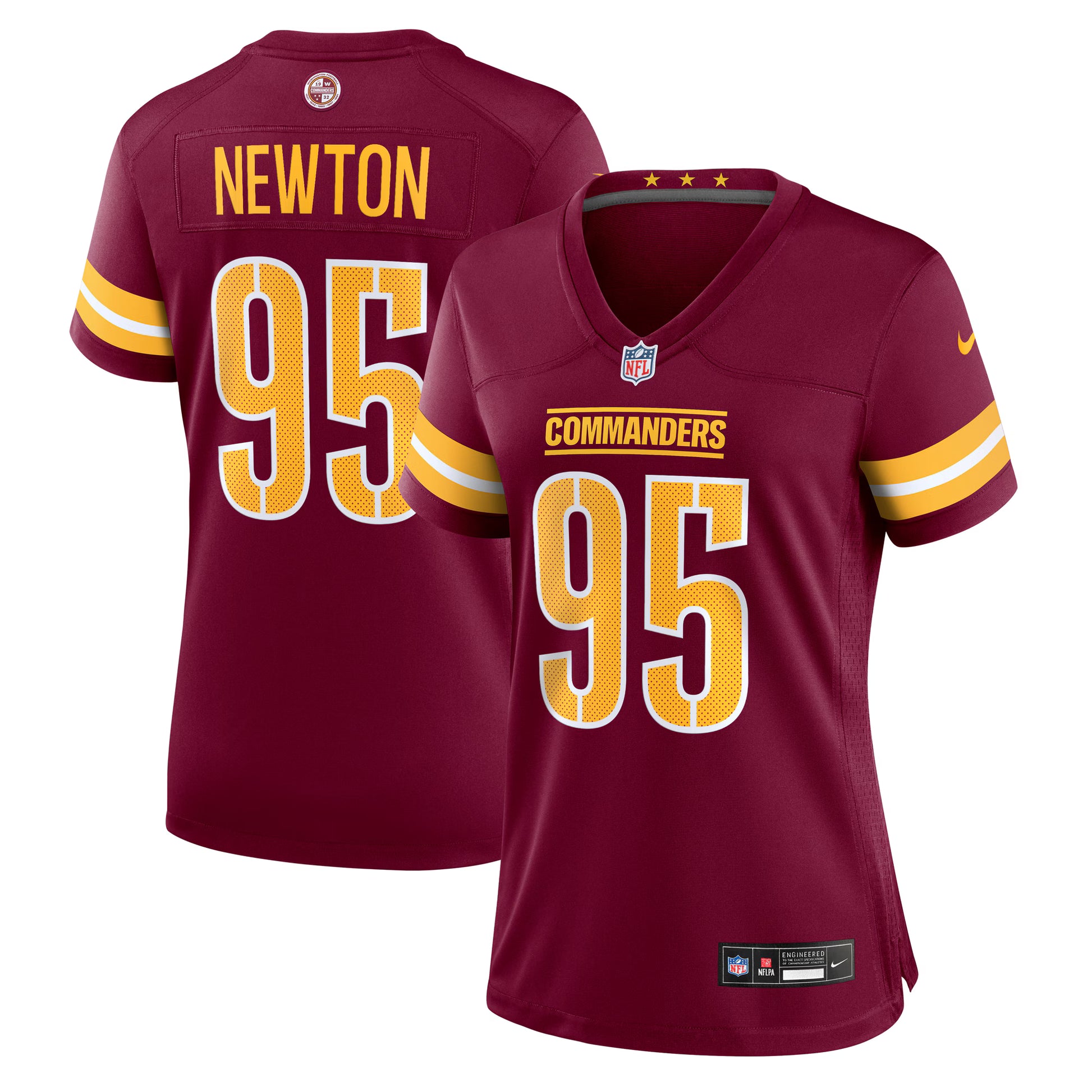 Jer'Zhan Newton Washington Commanders Nike Women's Team Game Jersey -  Burgundy