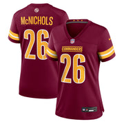 Jeremy McNichols Washington Commanders Nike Women's Team Game Jersey -  Burgundy