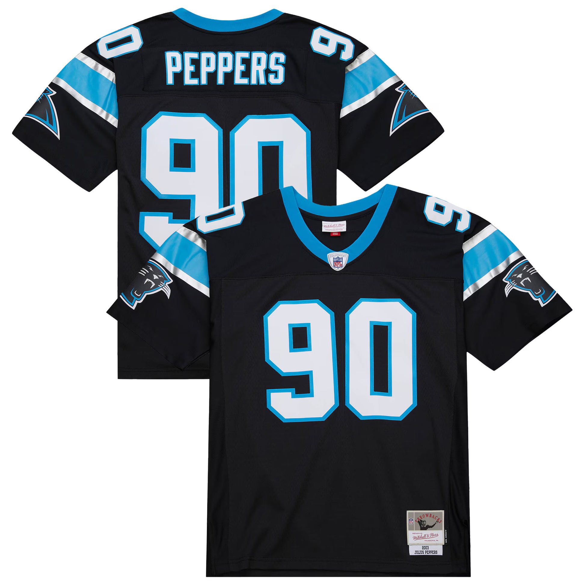 Julius Peppers Carolina Panthers Mitchell &amp; Ness Big &amp; Tall 2003 Alternate Legacy Retired Player Jersey - Black