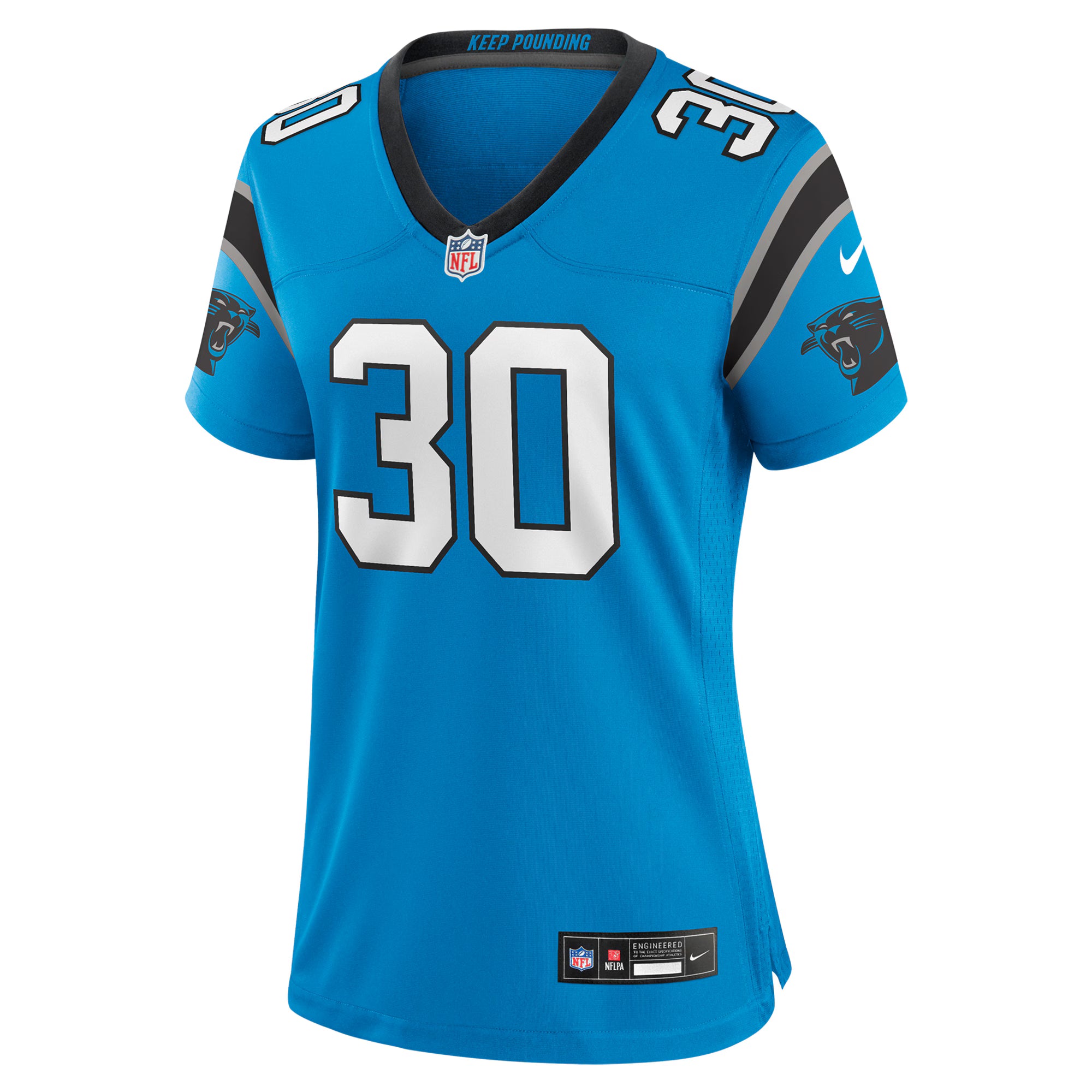 Chuba Hubbard Carolina Panthers Nike Women's Alternate Game Jersey -  Blue