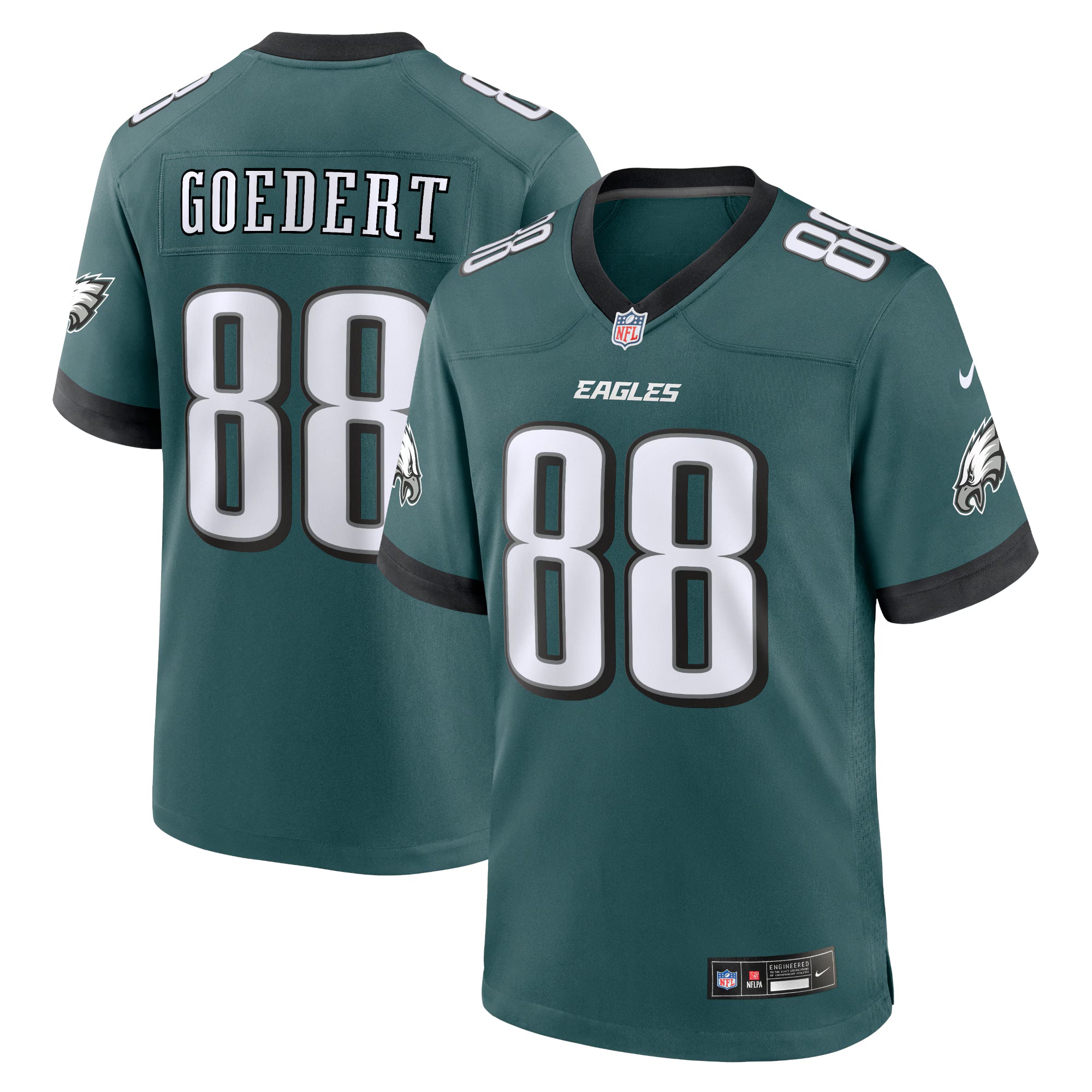 Dallas Goedert Philadelphia Eagles Nike Team Game Jersey - Midnight Green